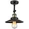 Innovations Lighting Railroad 8" Black Brass Adjustable Ceiling Light
