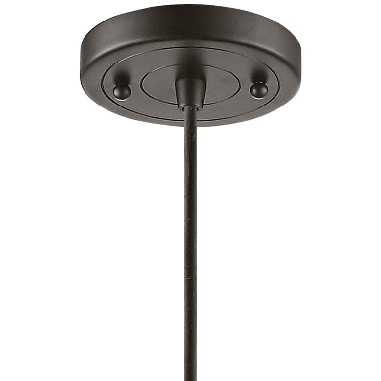 Image 3 Innovations Lighting Railroad 8" Wide Oil-Rubbed Bronze Mini Pendant more views