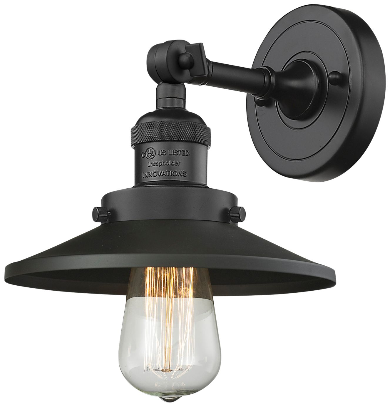 Innovations Lighting Railroad Black Collection