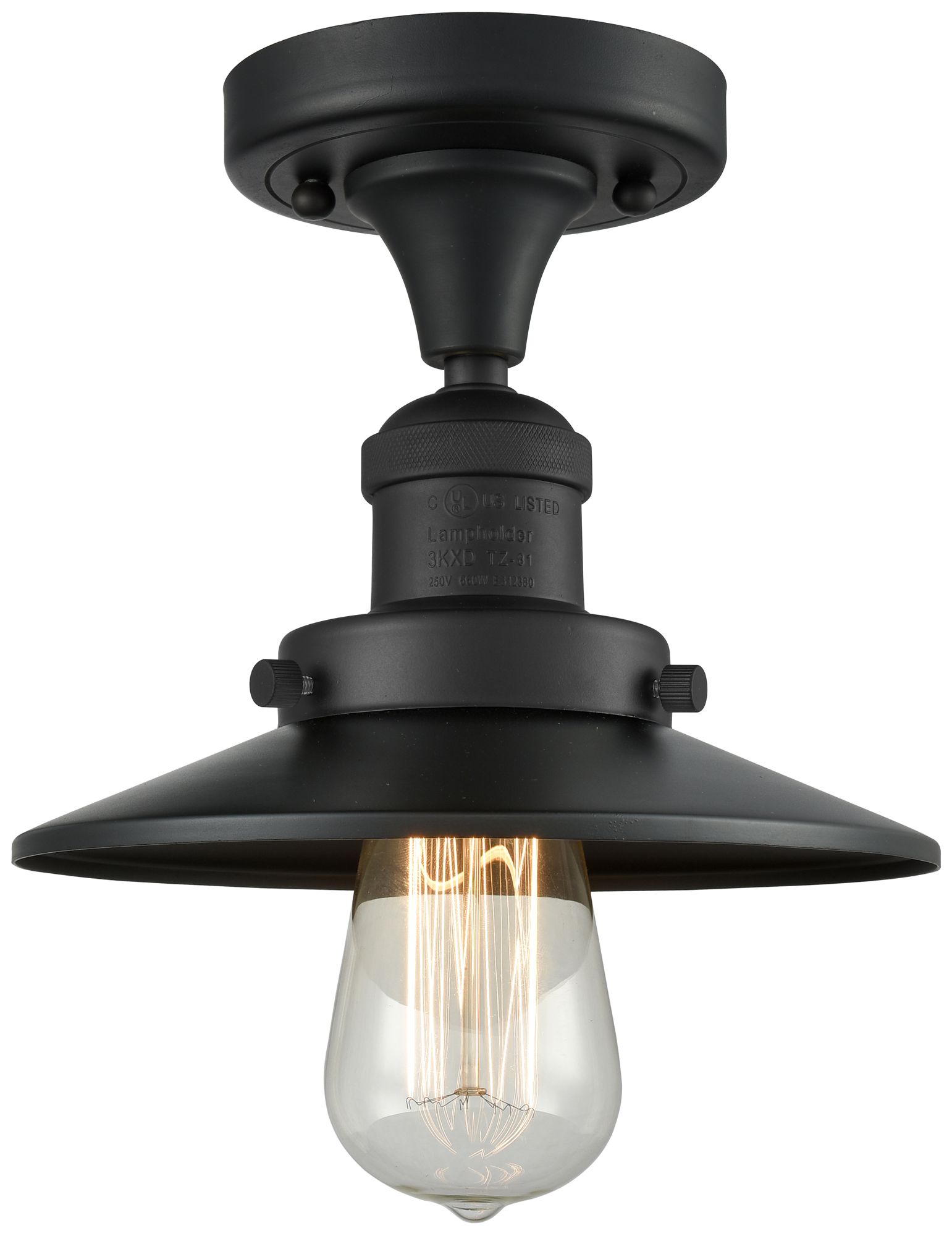 Innovations Lighting Railroad Black Collection