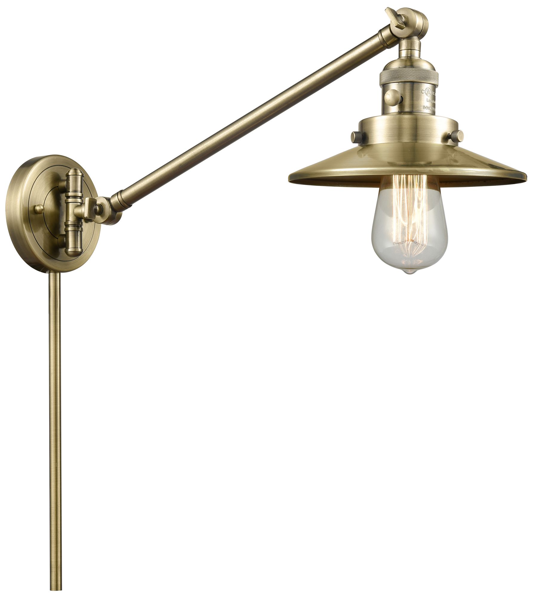 Innovations Lighting Railroad Brass - Antique Brass Collection