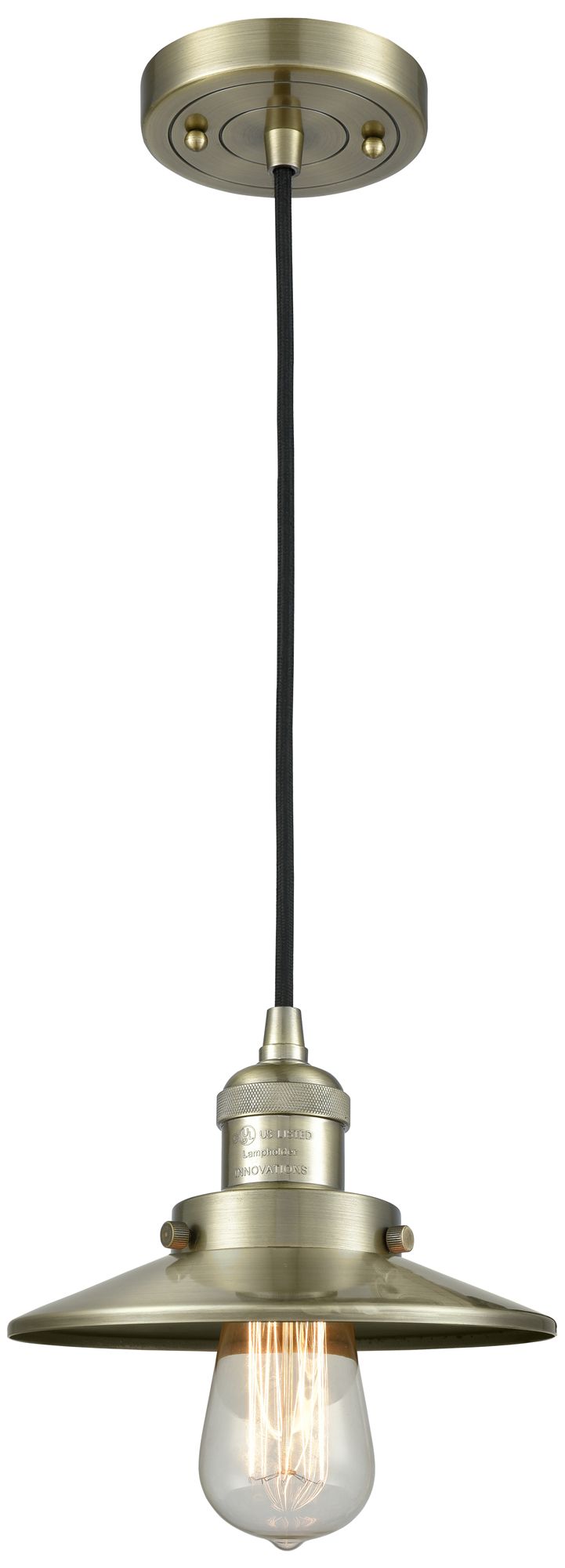 Innovations Lighting Railroad Brass - Antique Brass Collection