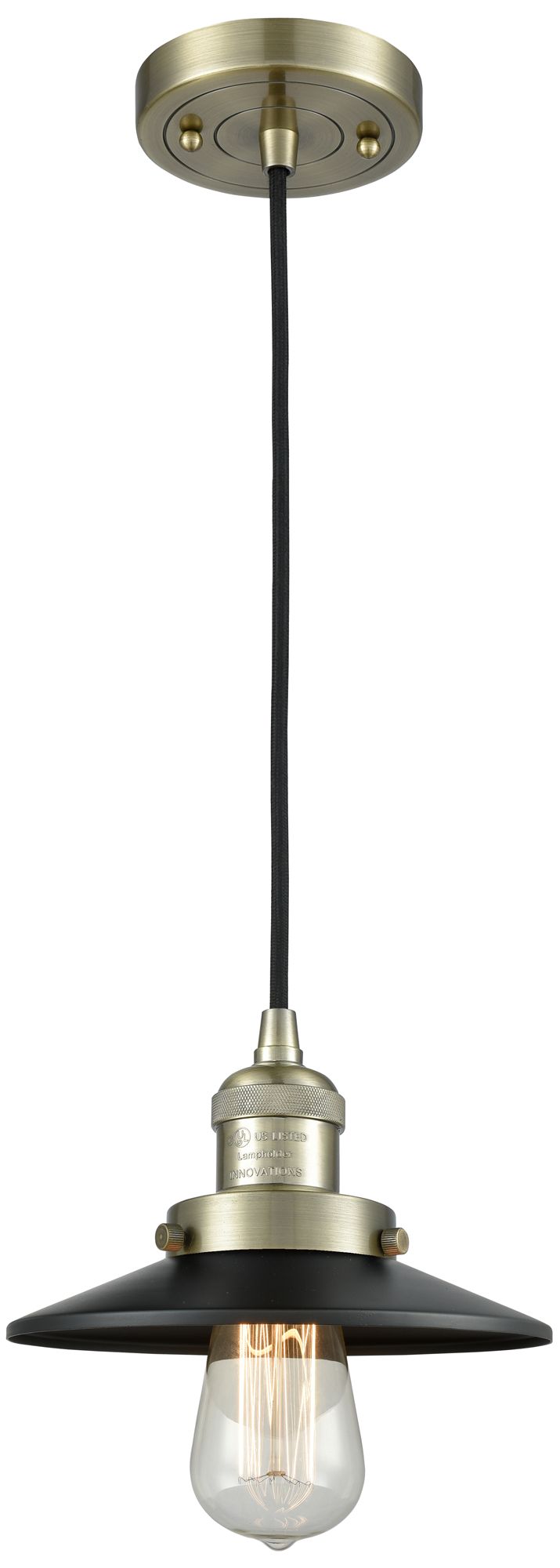 Innovations Lighting Railroad Brass - Antique Brass Collection