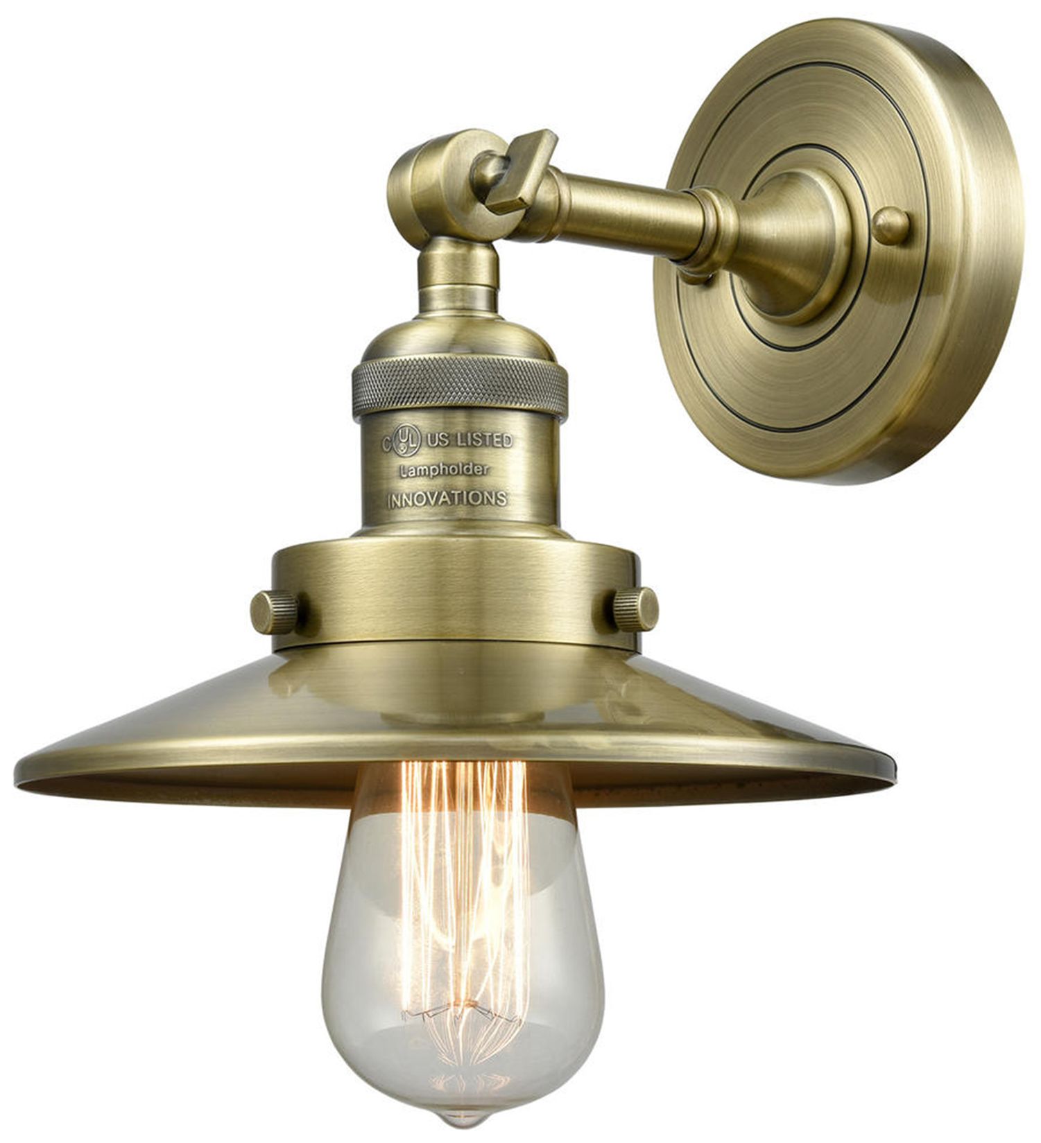 Innovations Lighting Railroad Brass - Antique Brass Collection