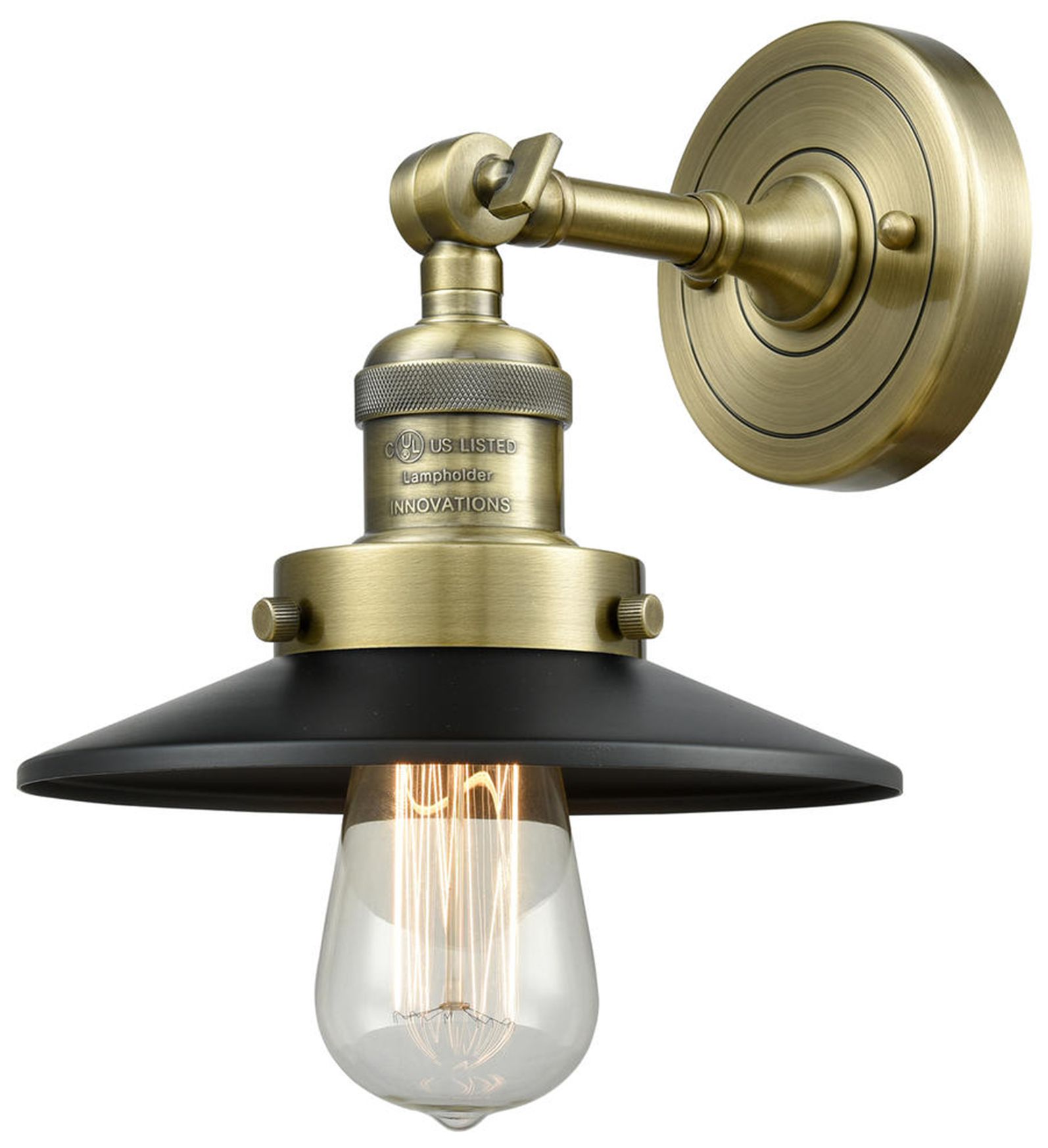 Innovations Lighting Railroad Brass - Antique Brass Collection