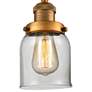 3_Innovations Lighting Small Bell 5" Brass Adjustable Ceiling Light more views