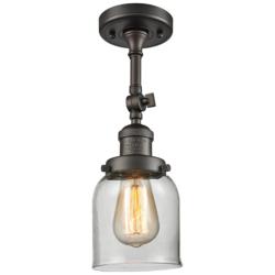 Innovations Lighting Small Bell 5" Oil-Rubbed Bronze Adjustable Light