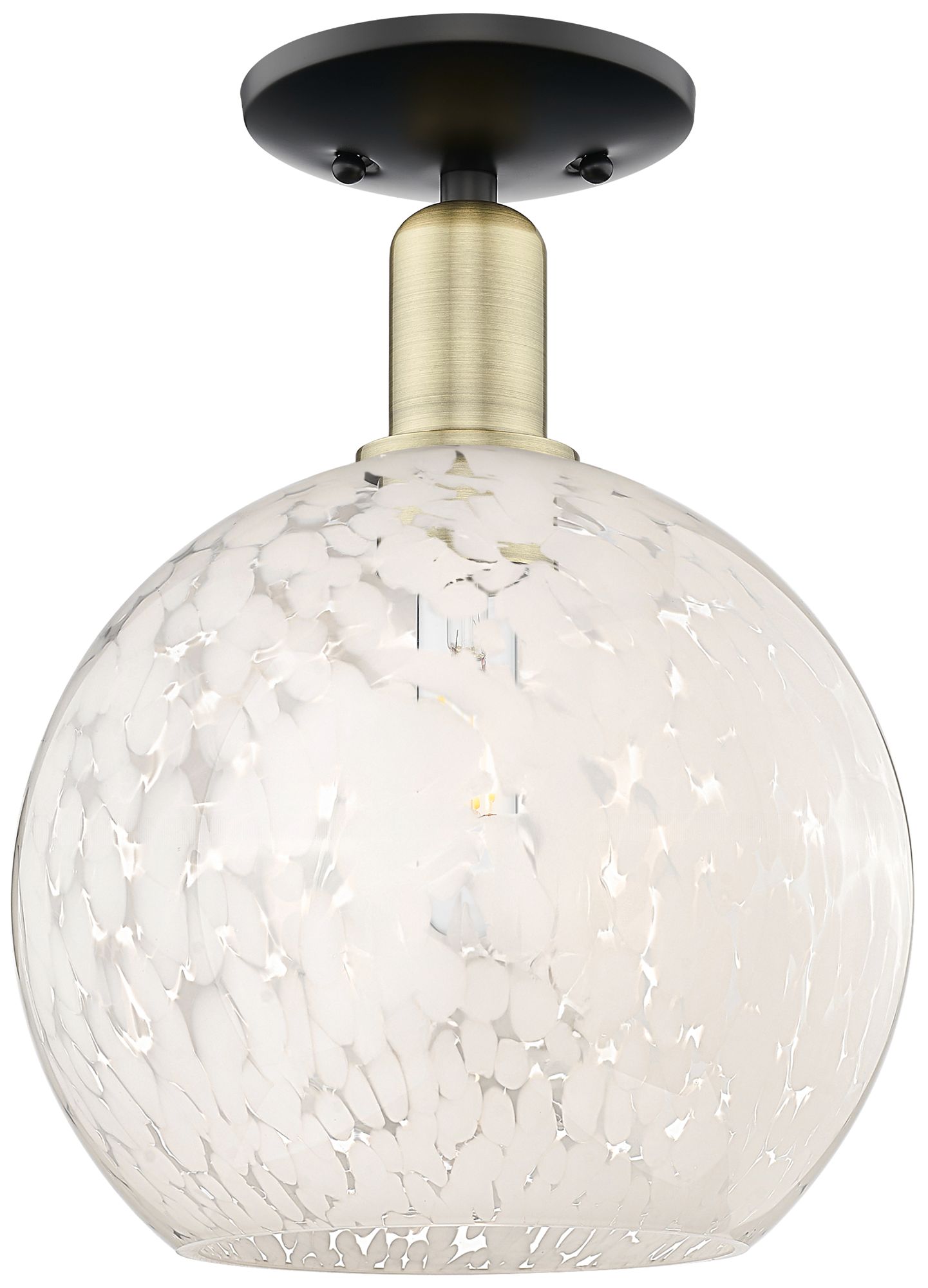 Innovations Lighting White Mouchette Black Collection