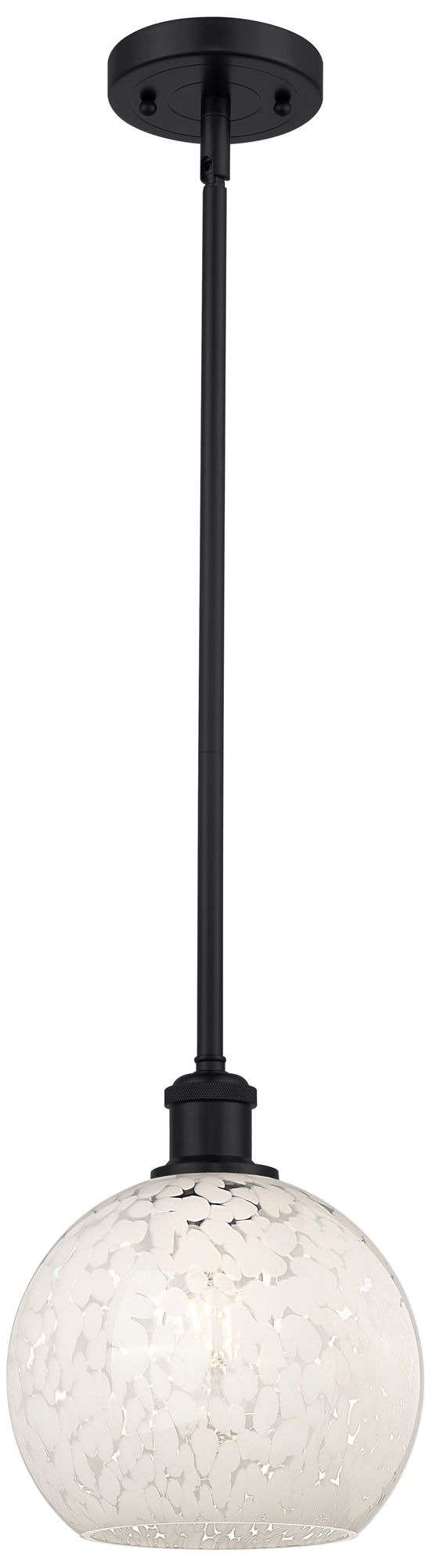 Innovations Lighting White Mouchette Black Collection