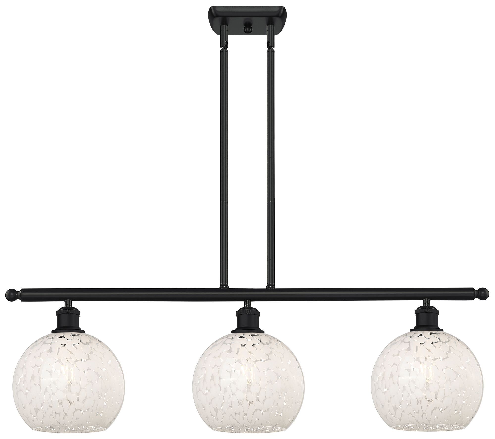 Innovations Lighting White Mouchette Black Collection