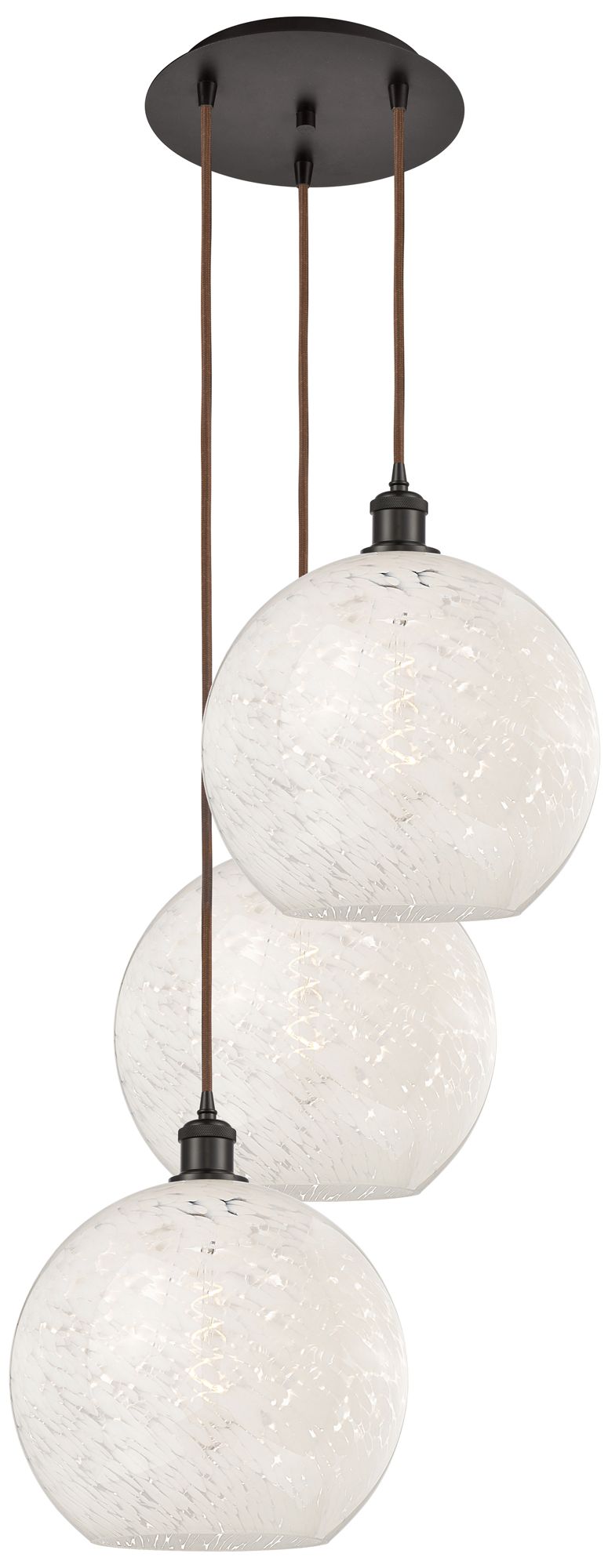 Innovations Lighting White Mouchette Bronze Collection