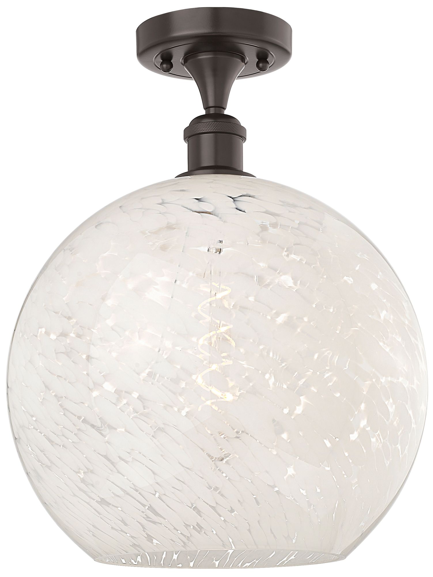 Innovations Lighting White Mouchette Bronze Collection
