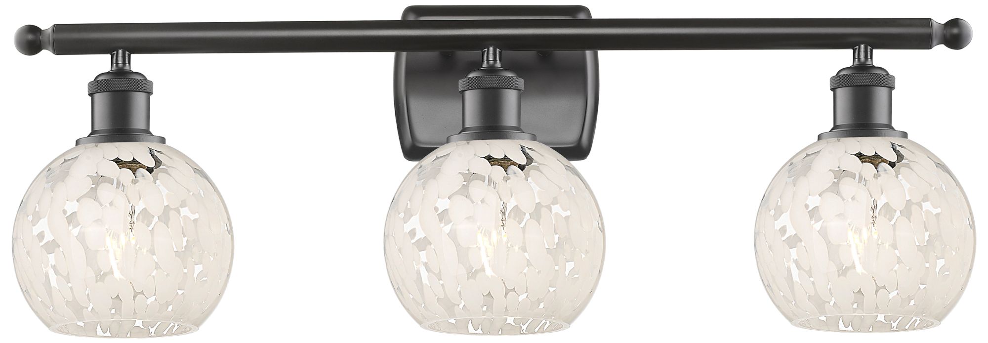Innovations Lighting White Mouchette Bronze Collection