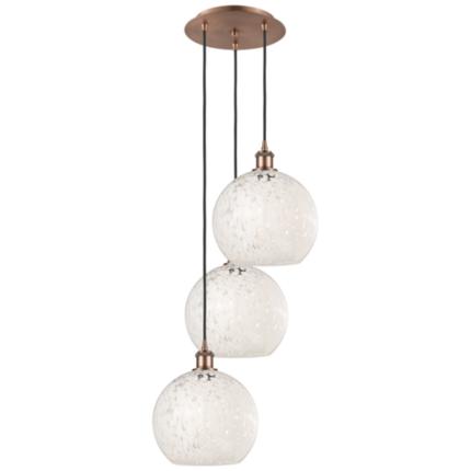 Innovations Lighting White Mouchette Brown Collection