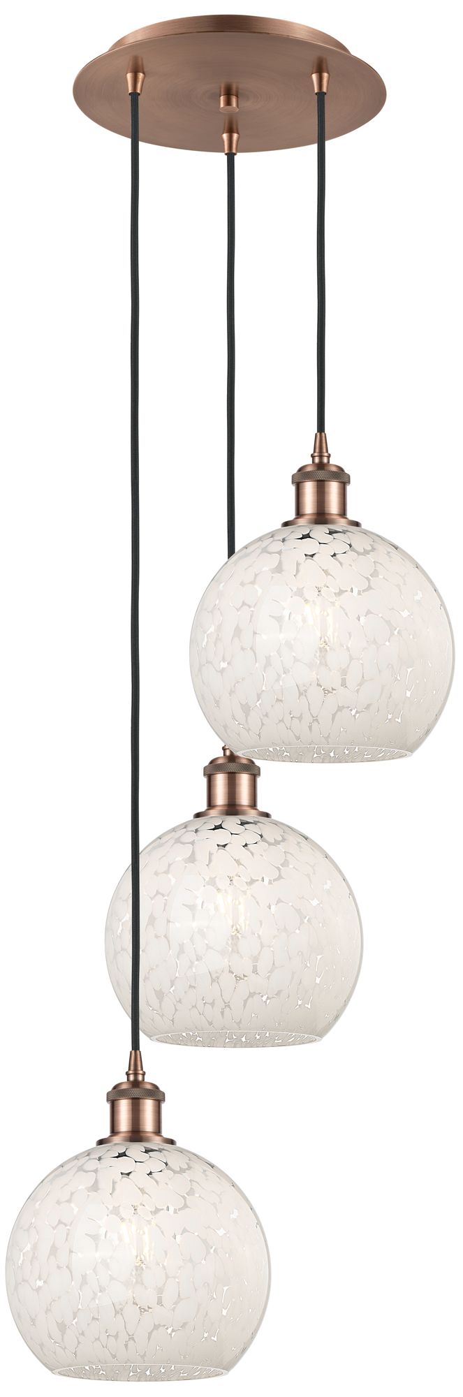 Innovations Lighting White Mouchette Brown Collection