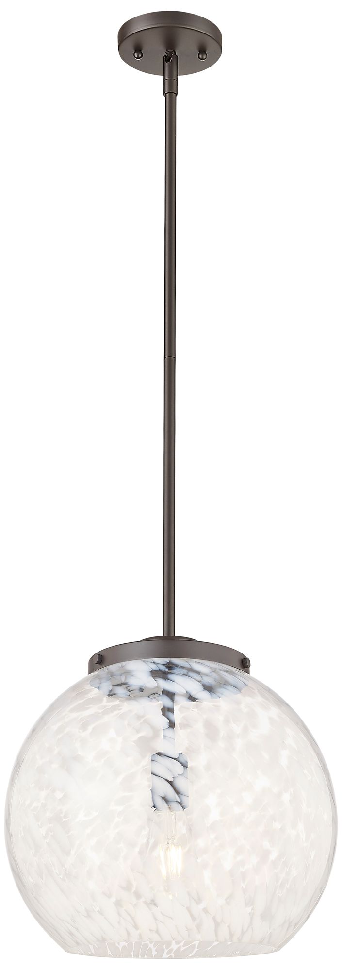 Innovations Lighting White Mouchette Brown Collection