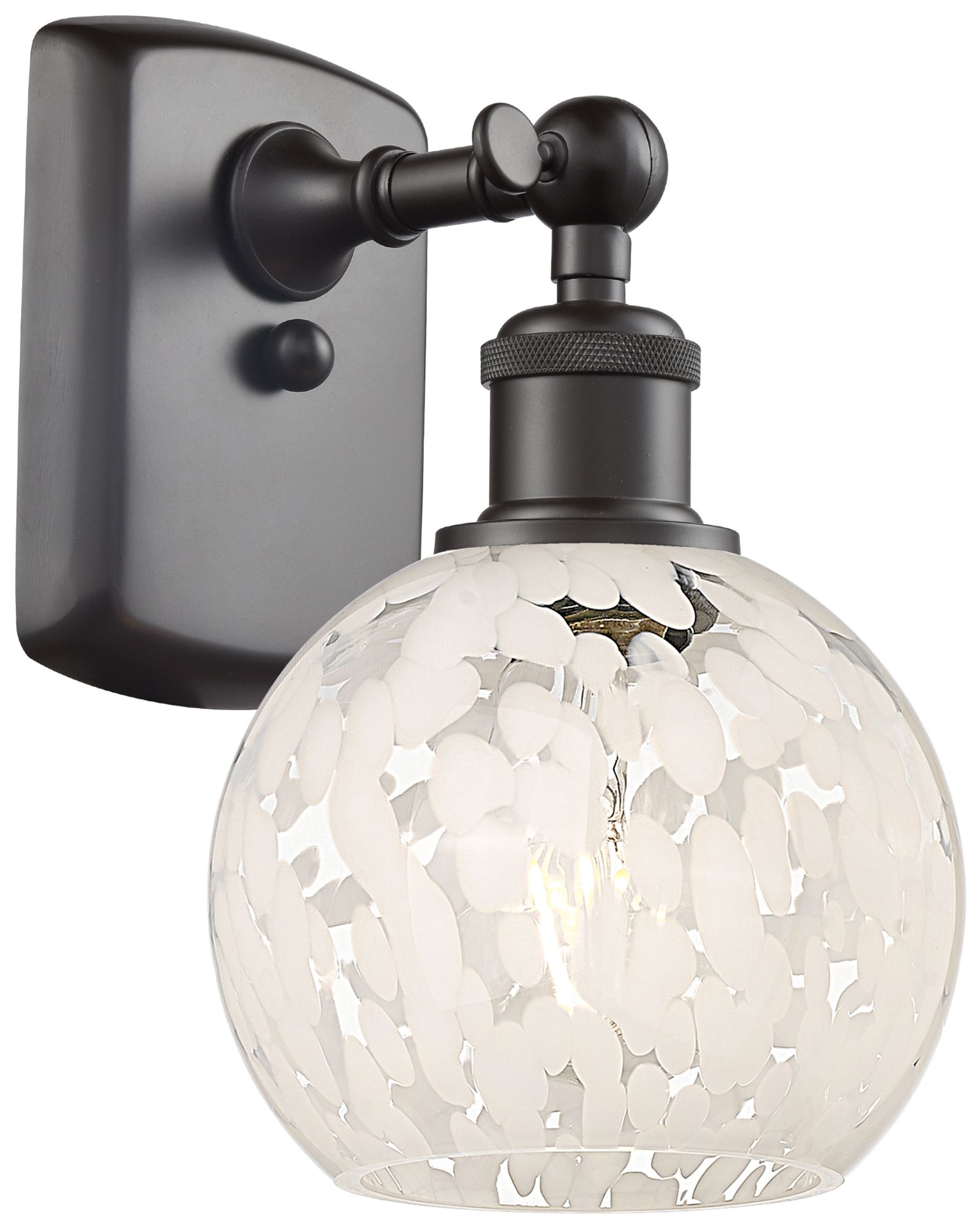 Innovations Lighting White Mouchette Brown Collection