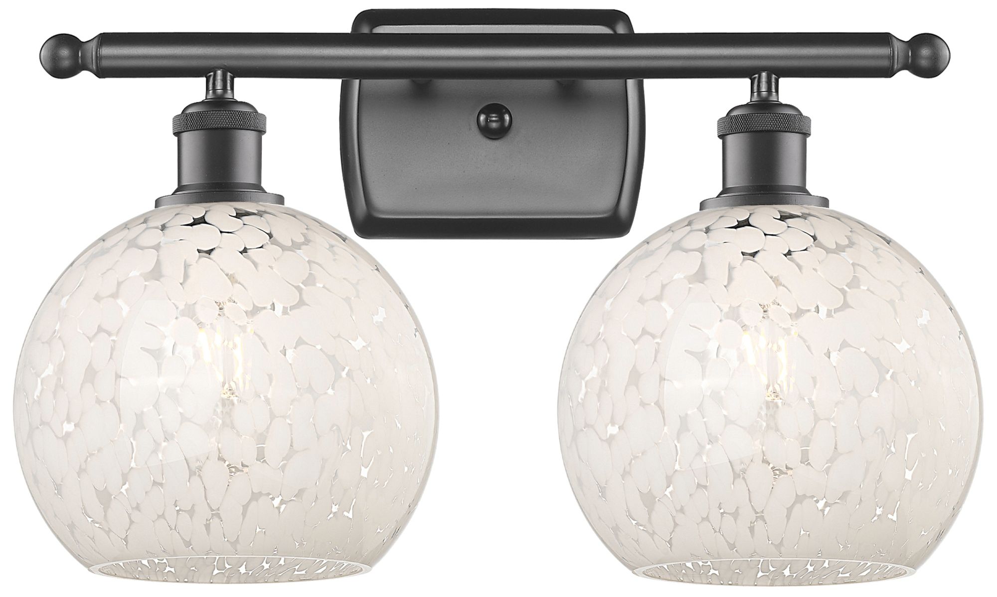 Innovations Lighting White Mouchette Brown Collection
