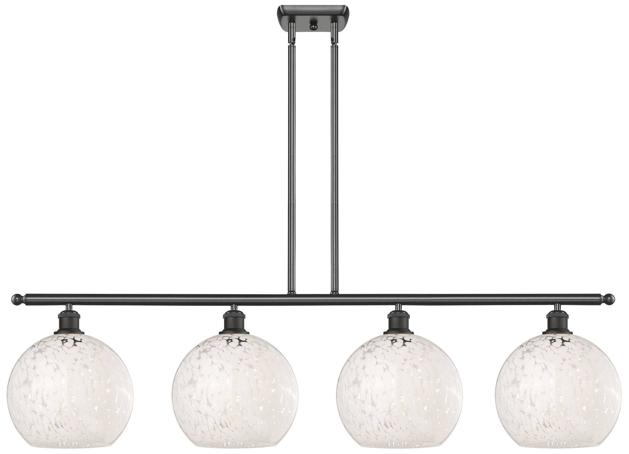 Innovations Lighting White Mouchette Brown Collection