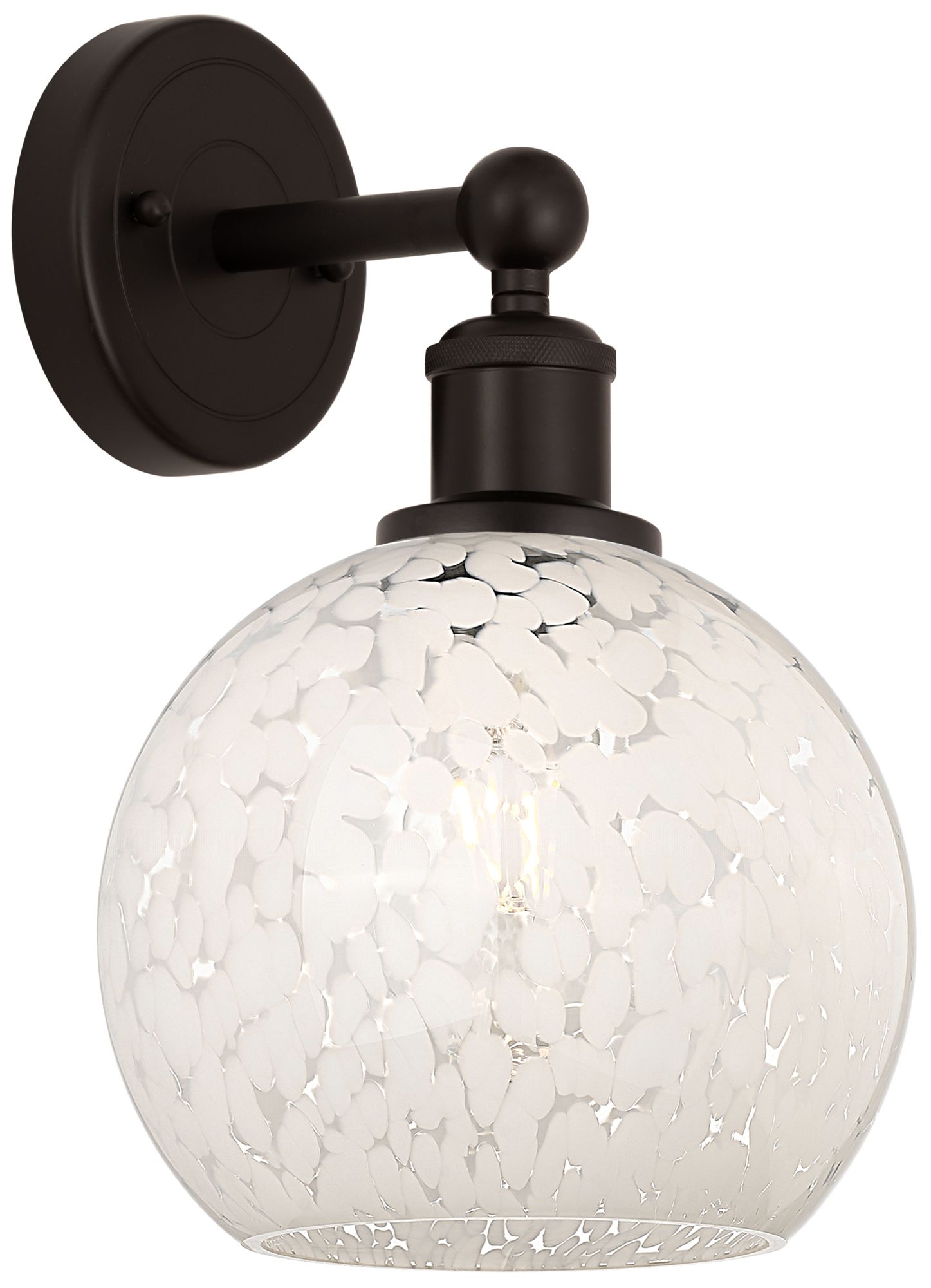 Innovations Lighting White Mouchette Brown Collection