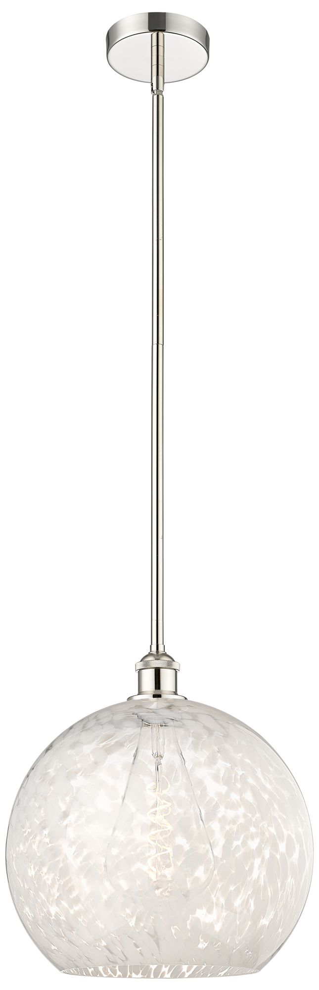 Innovations Lighting White Mouchette Chrome Collection