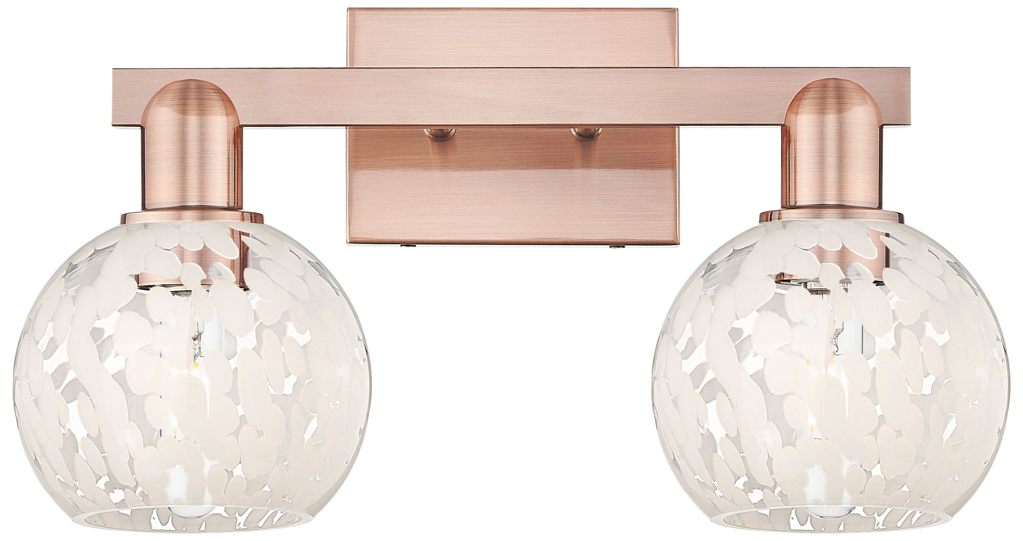 Innovations Lighting White Mouchette Copper Collection
