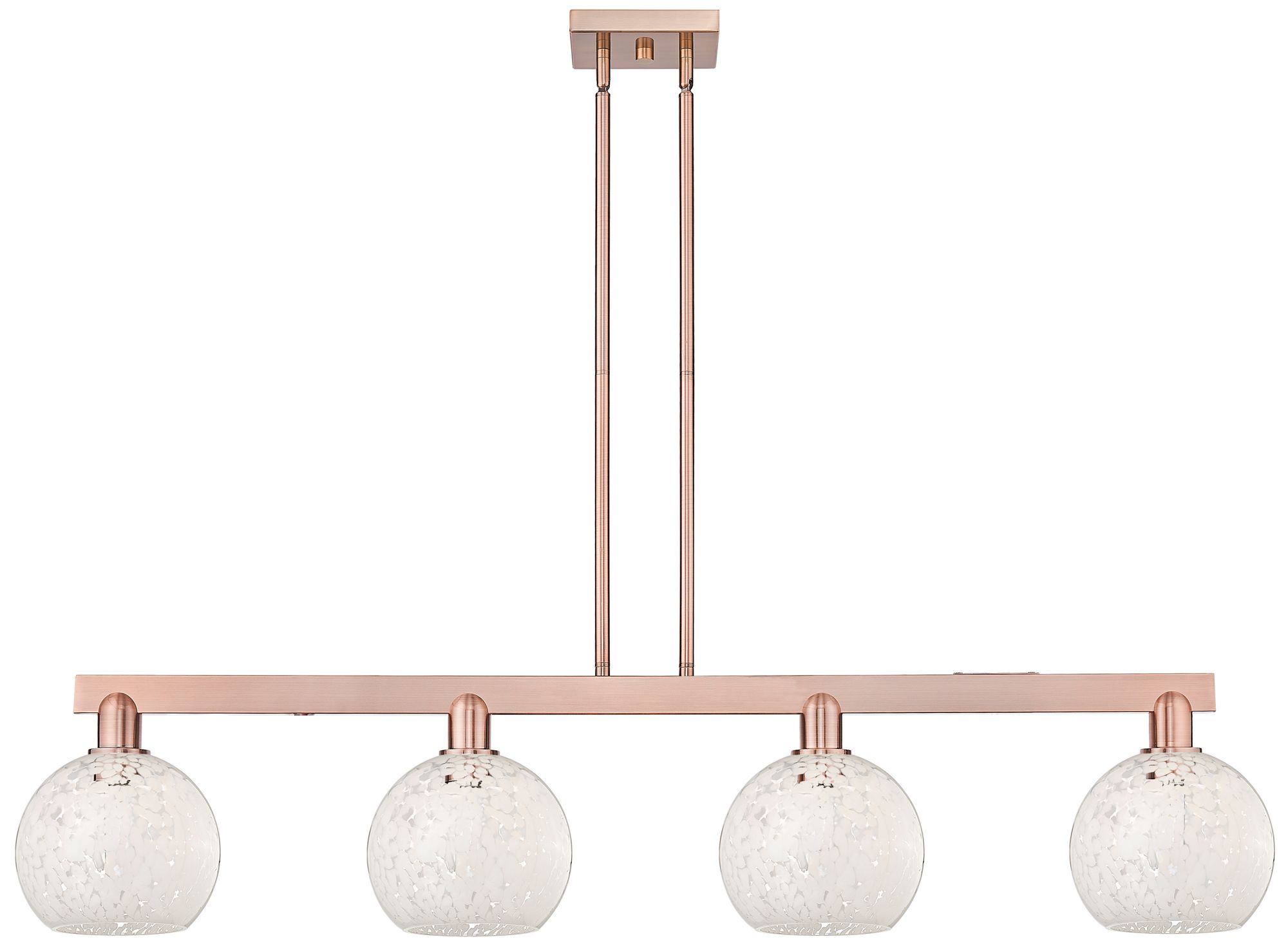 Innovations Lighting White Mouchette Copper Collection