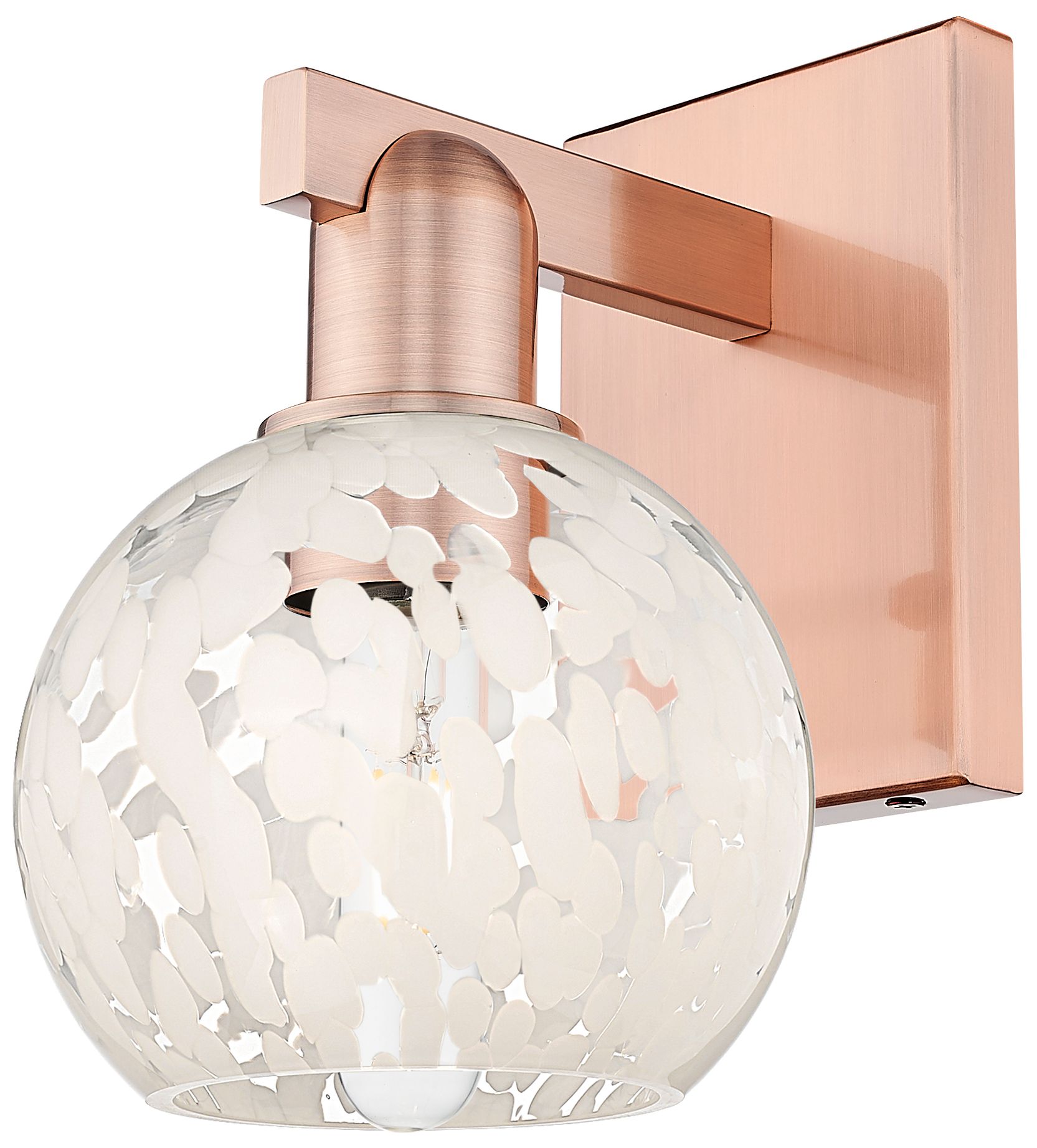 Innovations Lighting White Mouchette Copper Collection