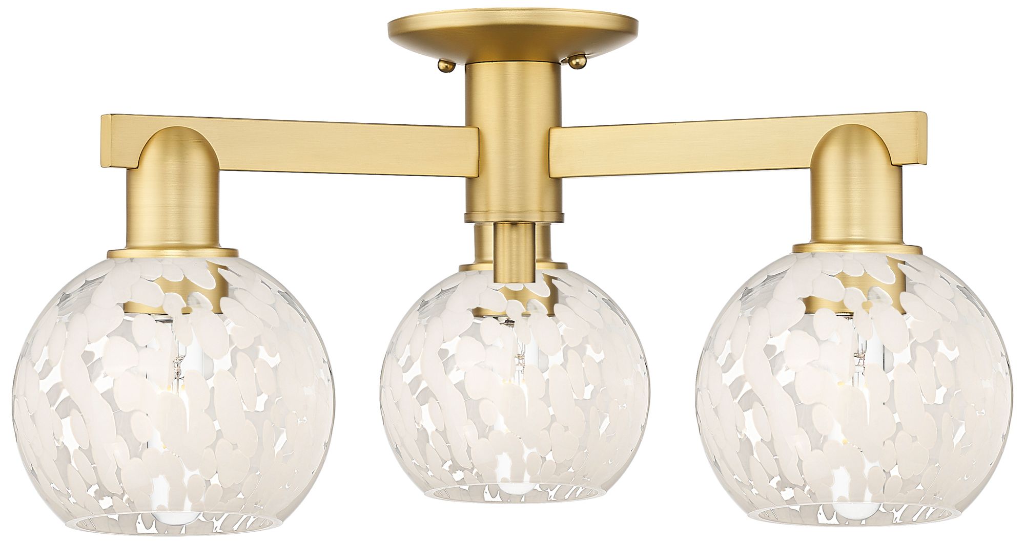 Innovations Lighting White Mouchette Gold Collection