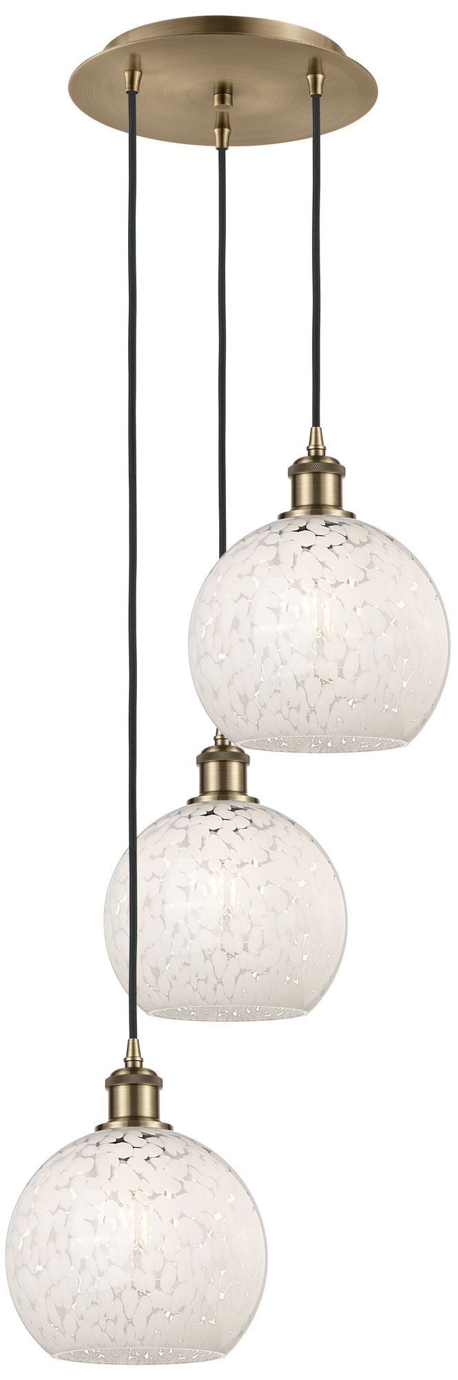 Innovations Lighting White Mouchette Gold Collection