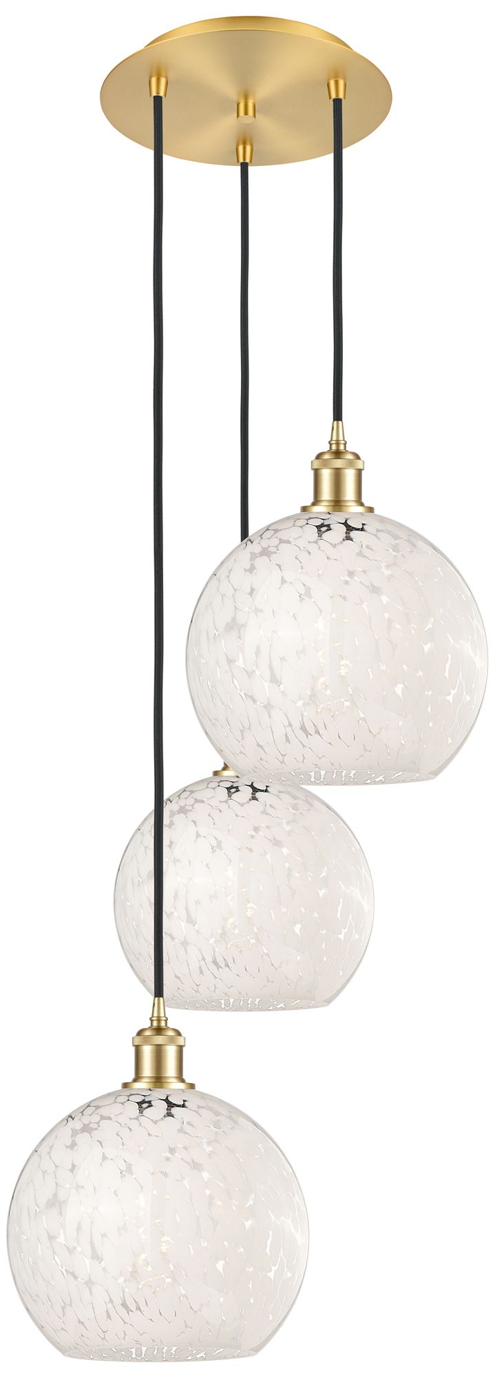 Innovations Lighting White Mouchette Gold Collection