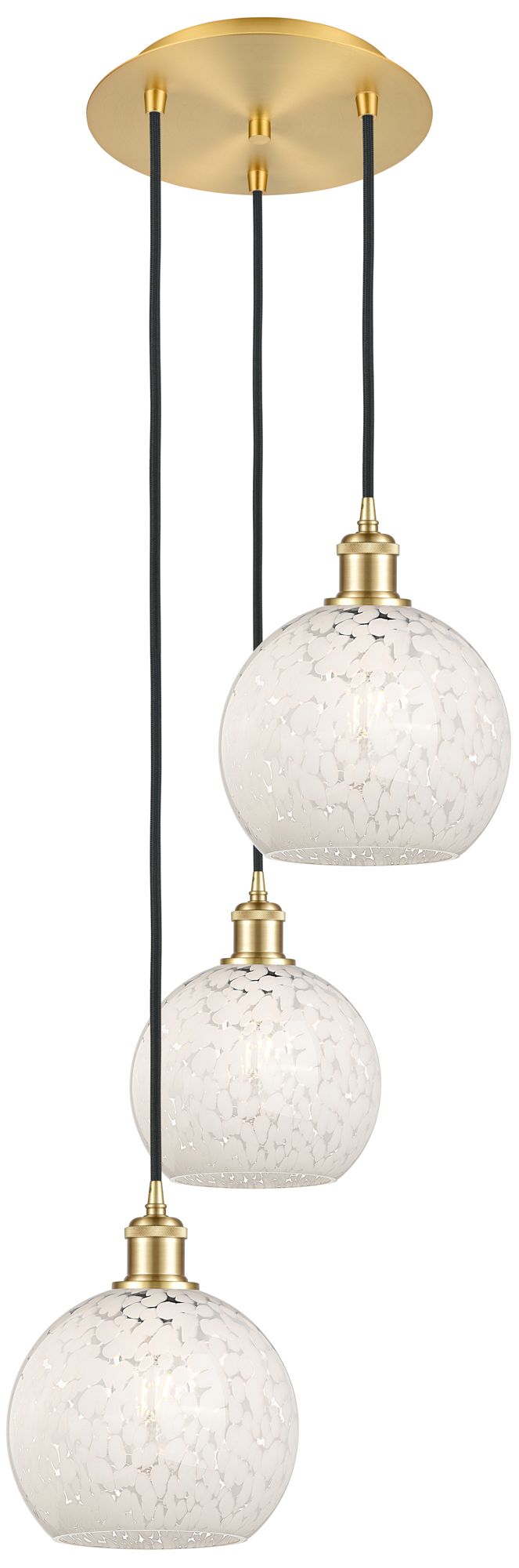 Innovations Lighting White Mouchette Gold Collection