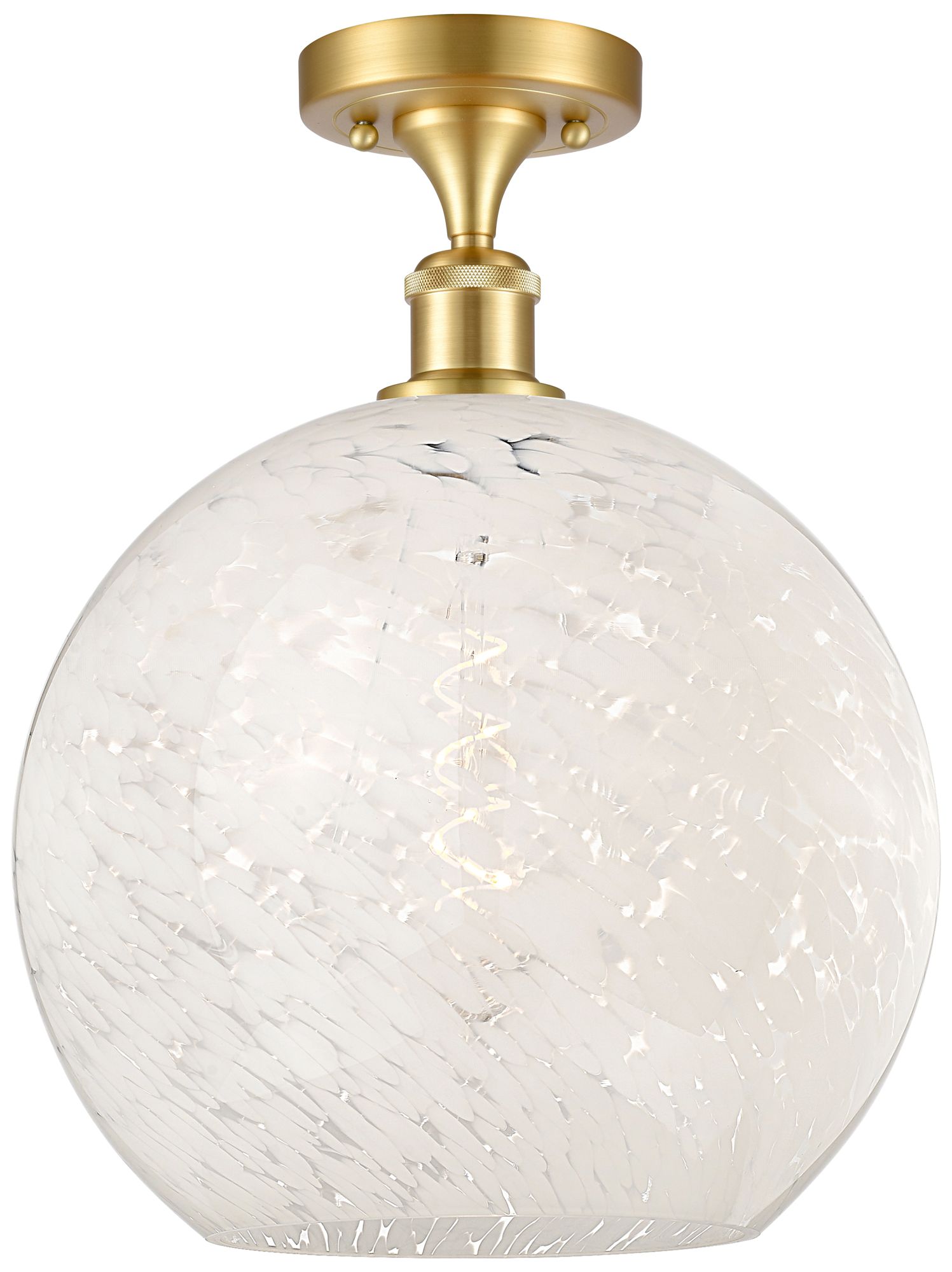 Innovations Lighting White Mouchette Gold Collection