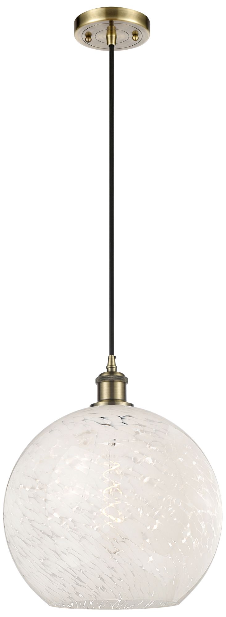 Innovations Lighting White Mouchette Gold Collection