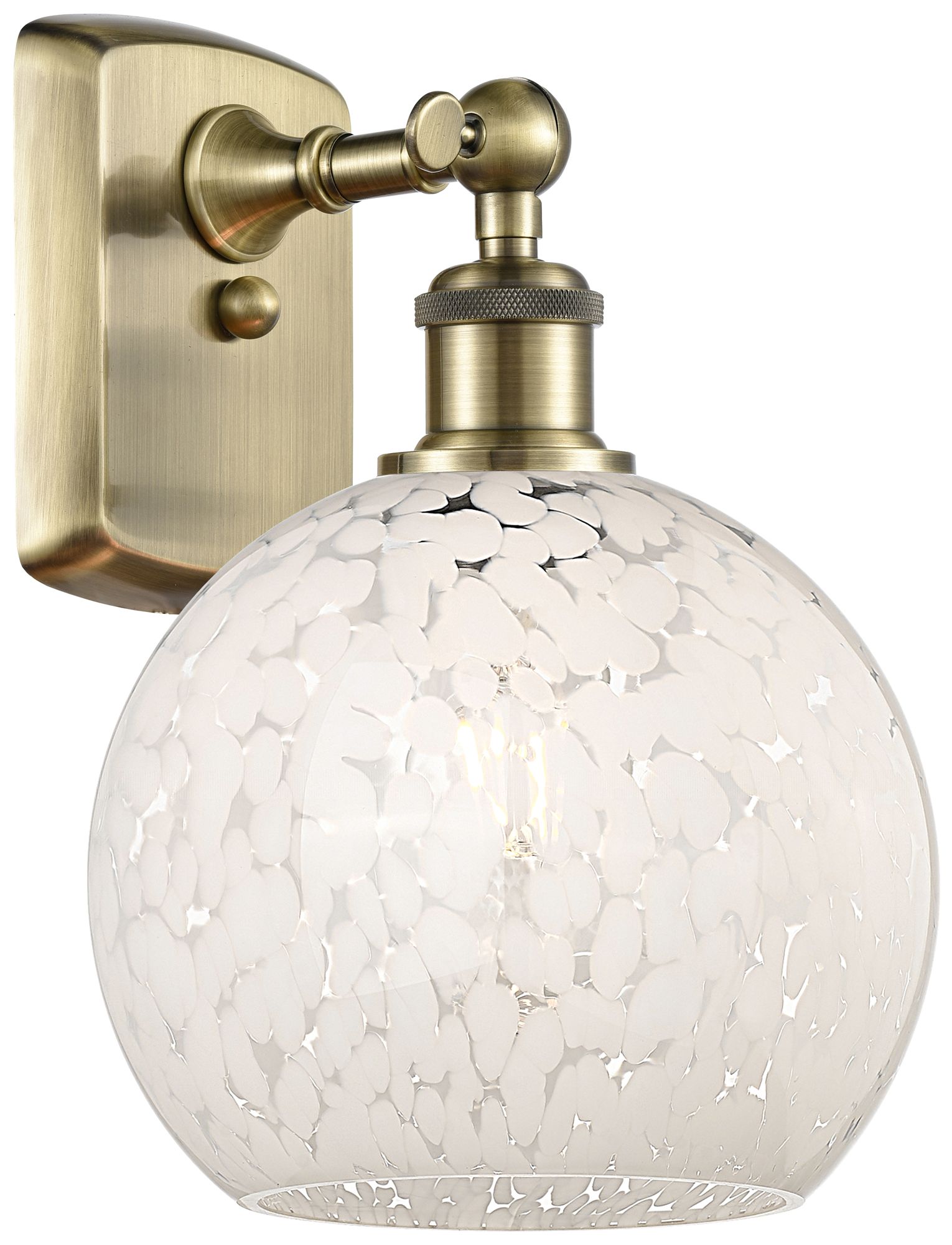 Innovations Lighting White Mouchette Gold Collection