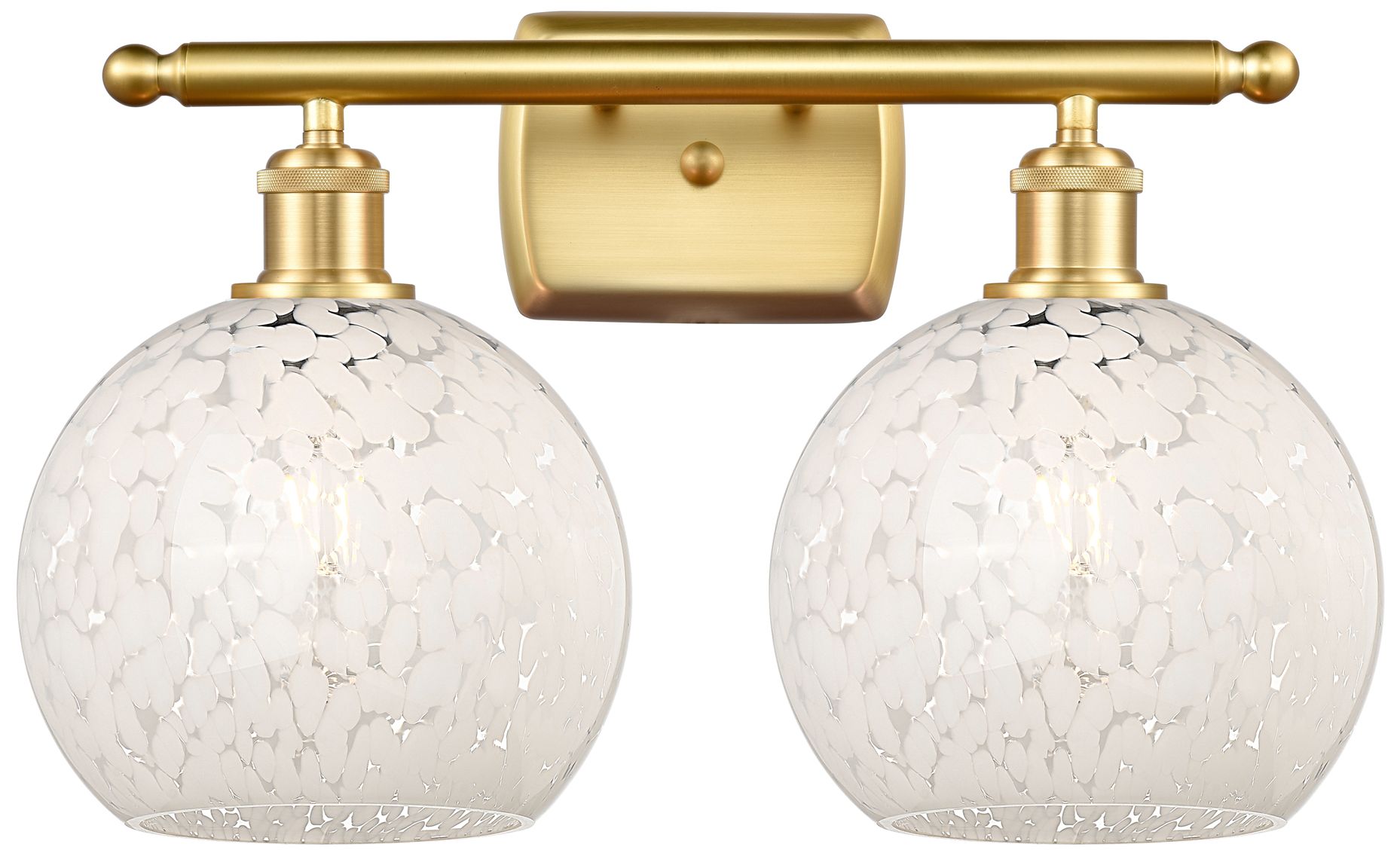 Innovations Lighting White Mouchette Gold Collection