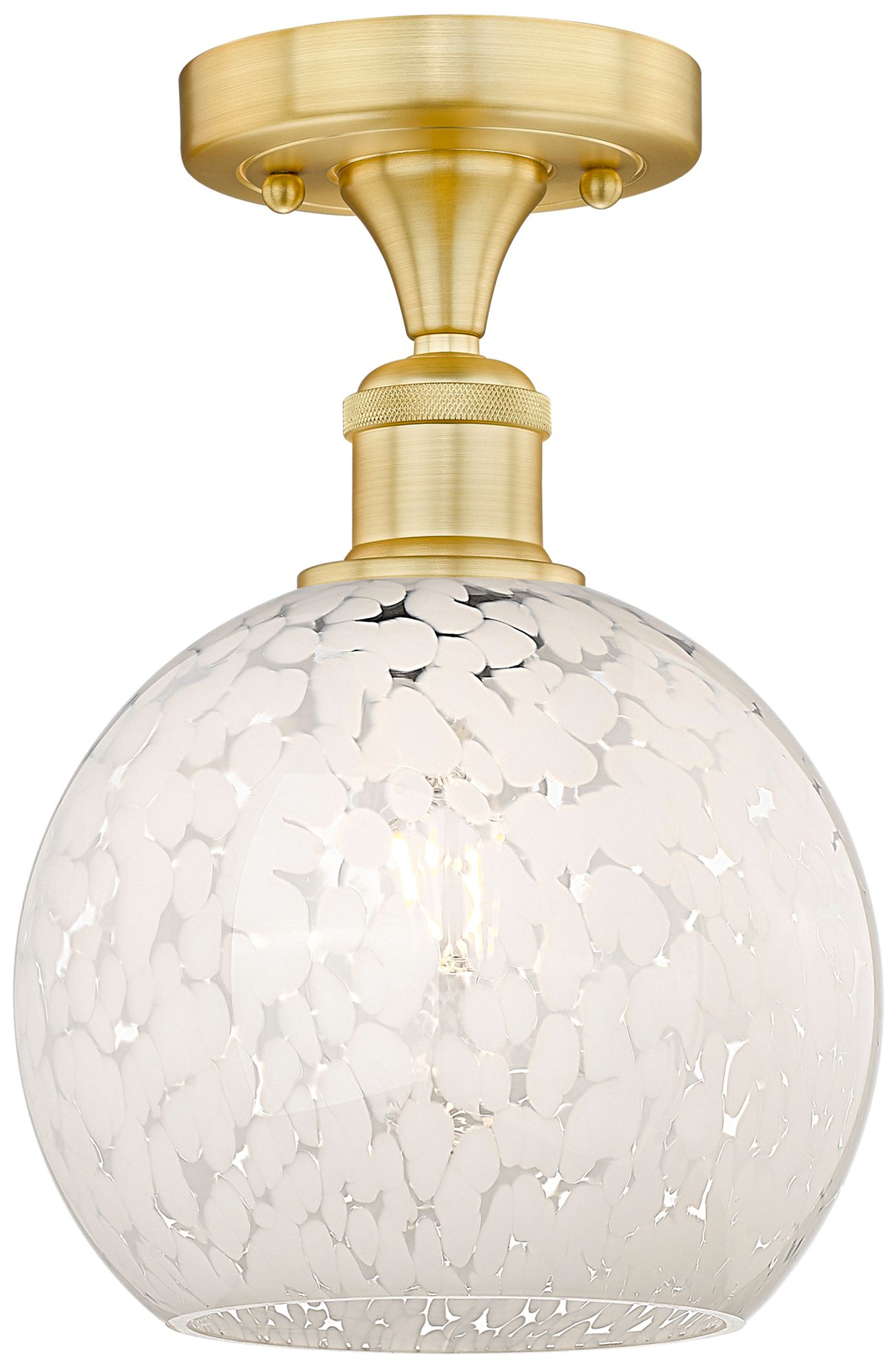 Innovations Lighting White Mouchette Gold Collection
