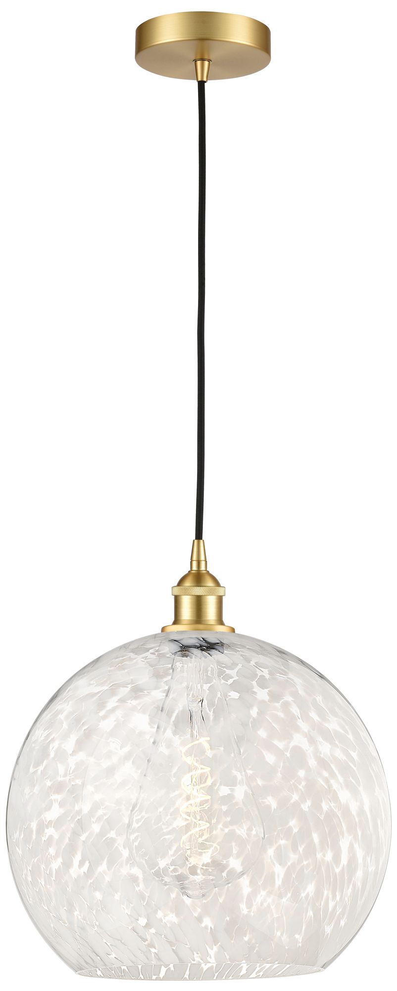 Innovations Lighting White Mouchette Gold Collection