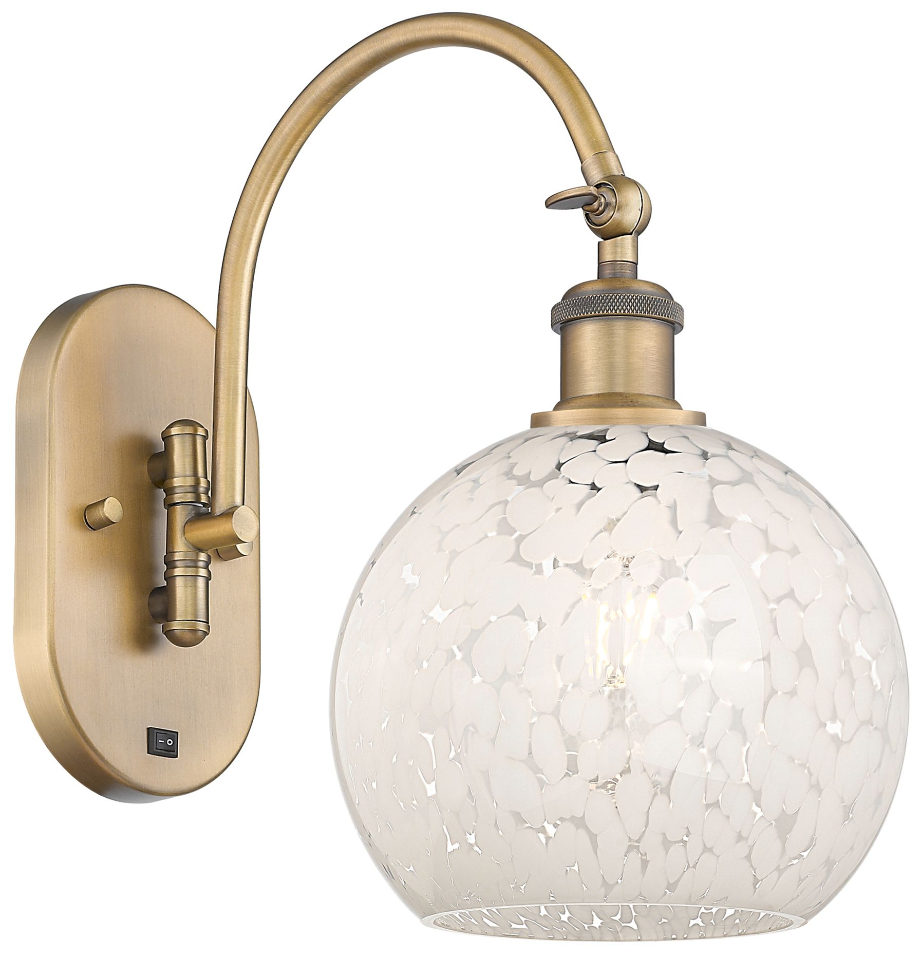 Innovations Lighting White Mouchette Gold Collection