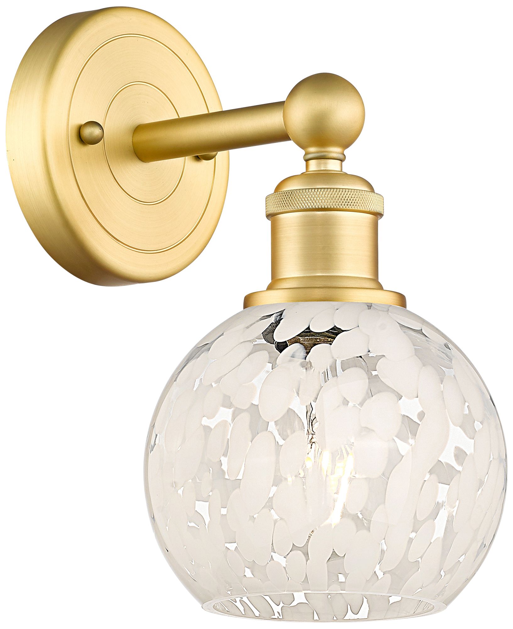 Innovations Lighting White Mouchette Gold Collection