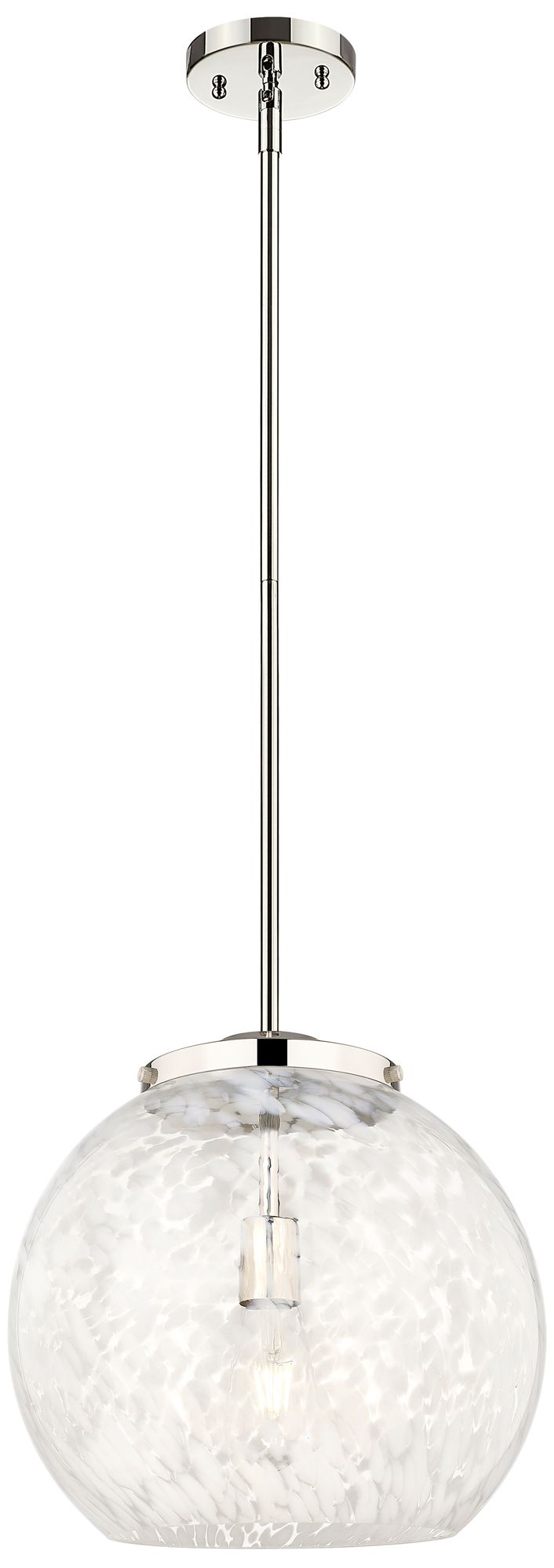 Innovations Lighting White Mouchette Nickel Collection