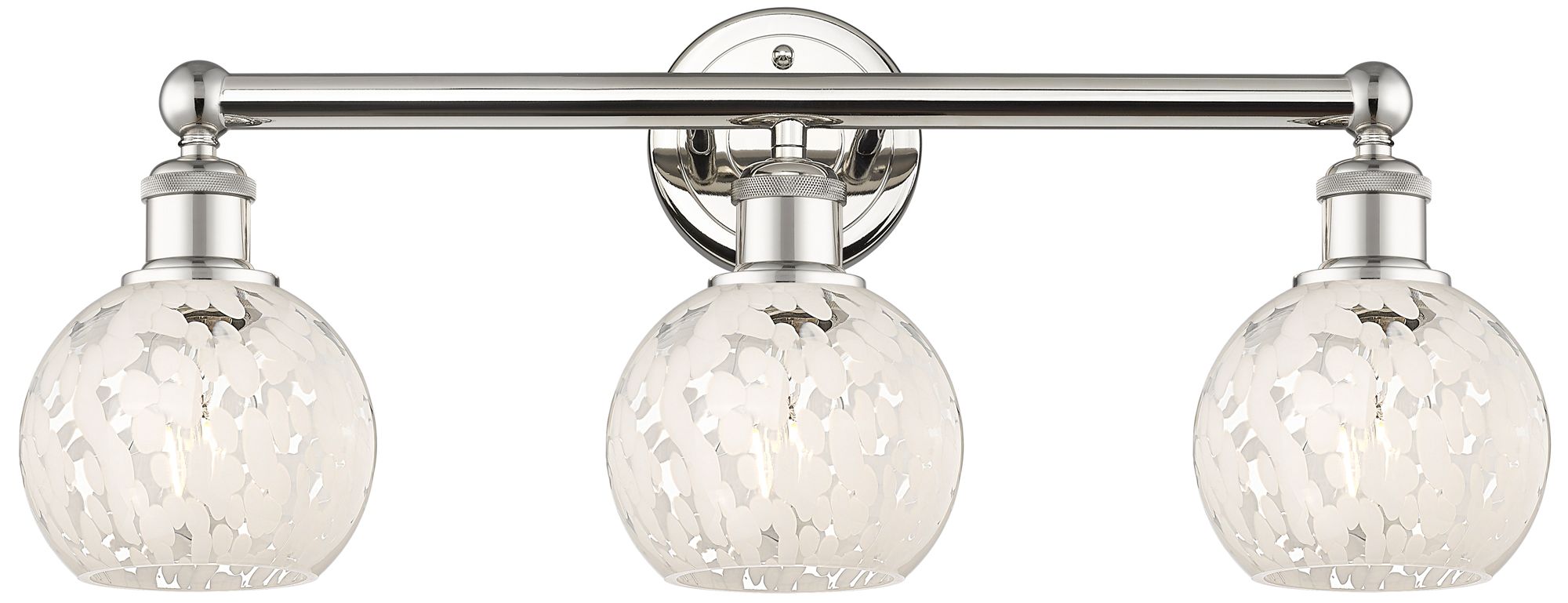 Innovations Lighting White Mouchette Nickel Collection