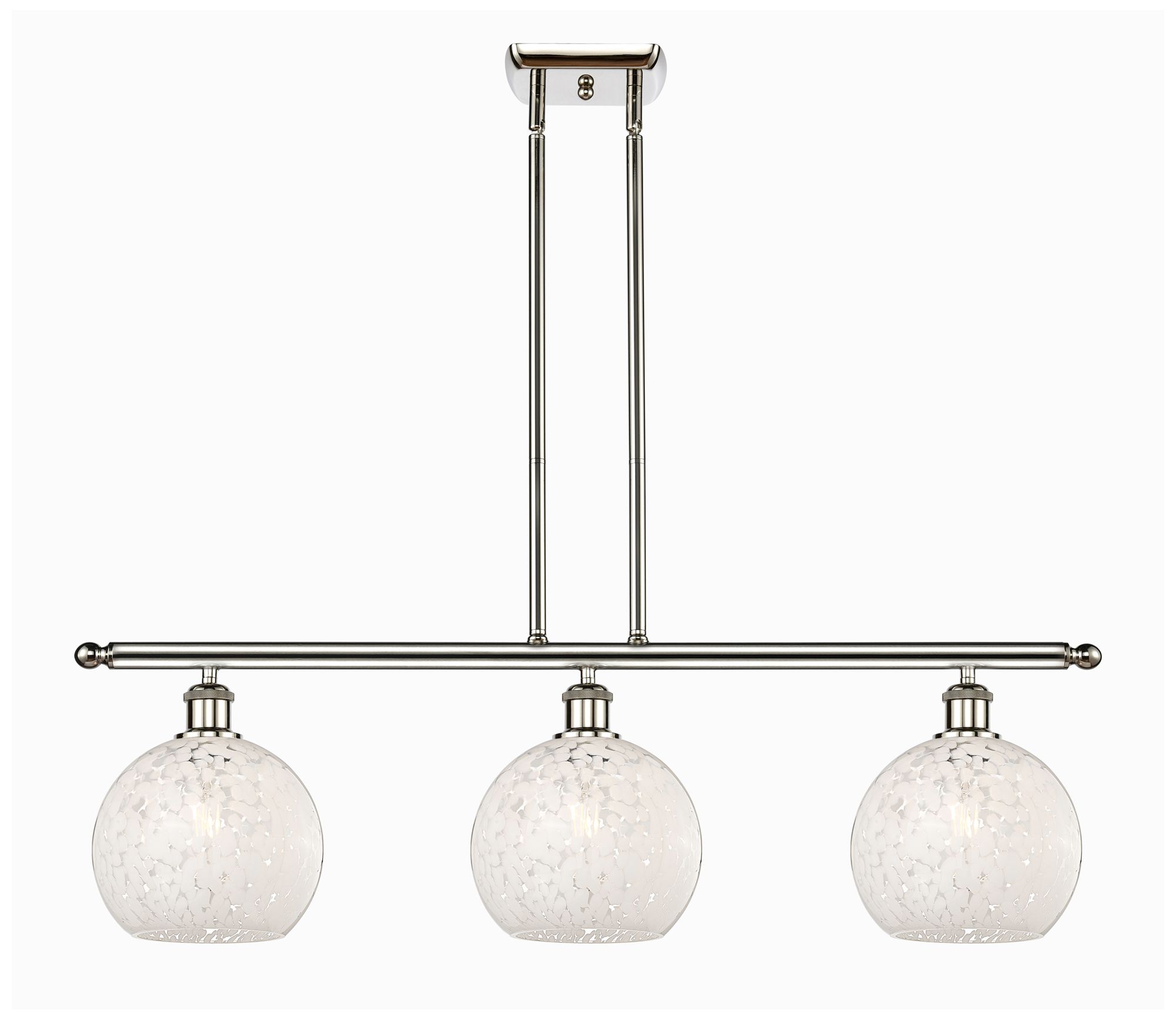 Innovations Lighting White Mouchette Silver Collection
