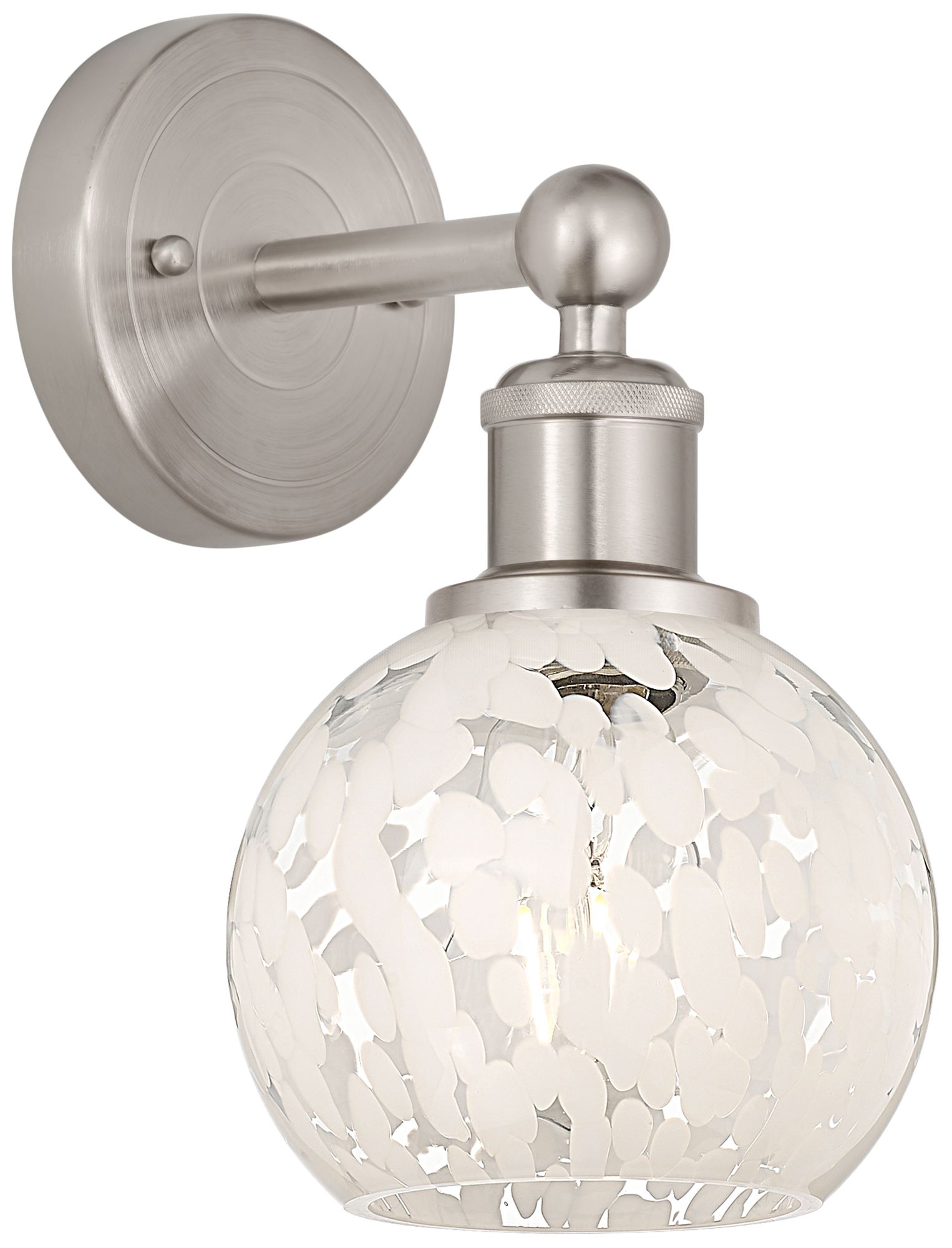 Innovations Lighting White Mouchette Silver Collection