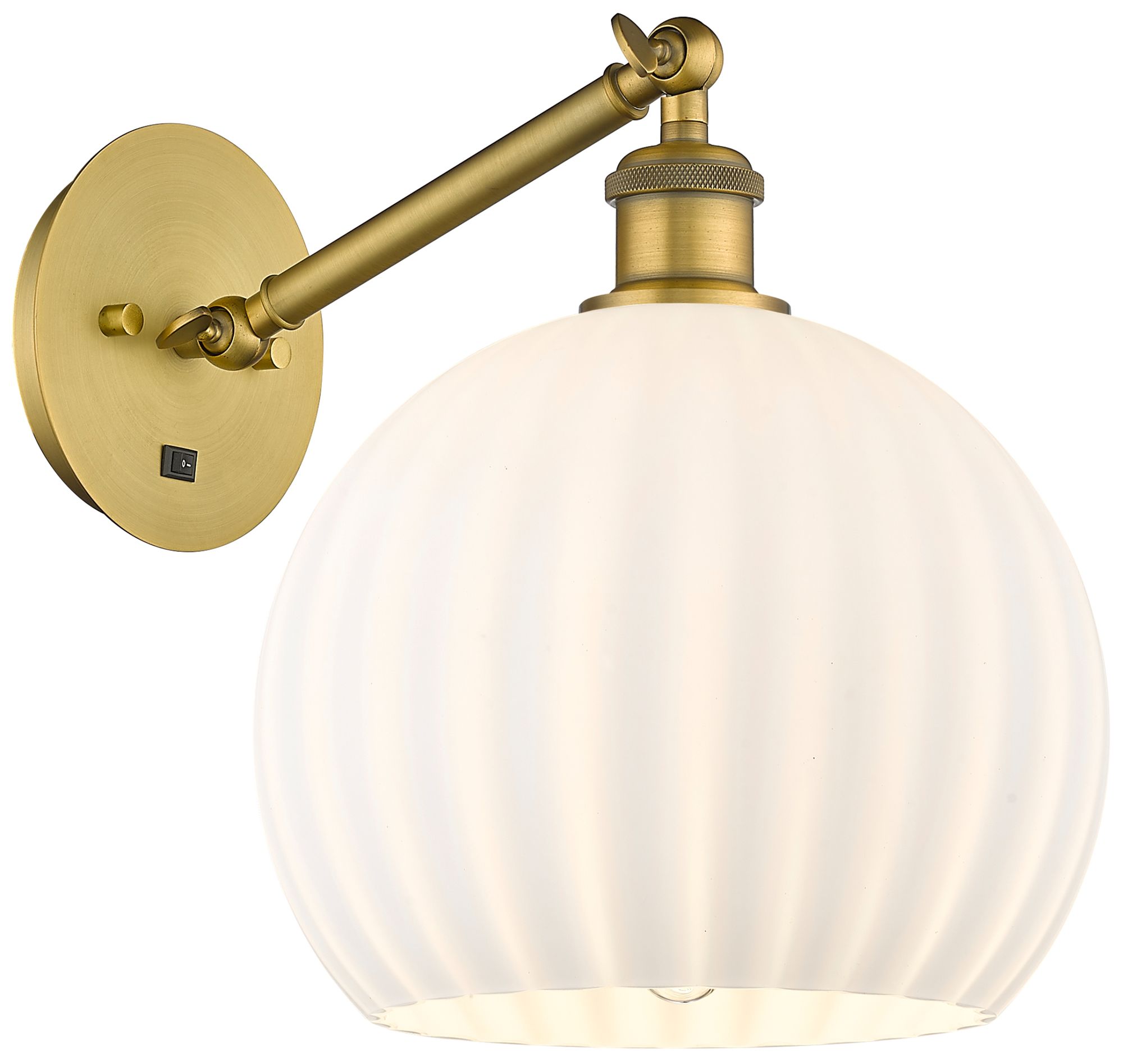Innovations Lighting White Venetian Brass - Antique Brass Collection