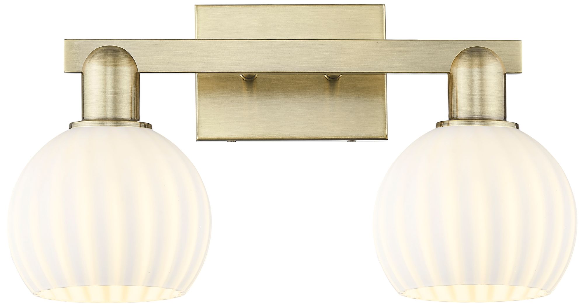 Innovations Lighting White Venetian Brass - Antique Brass Collection