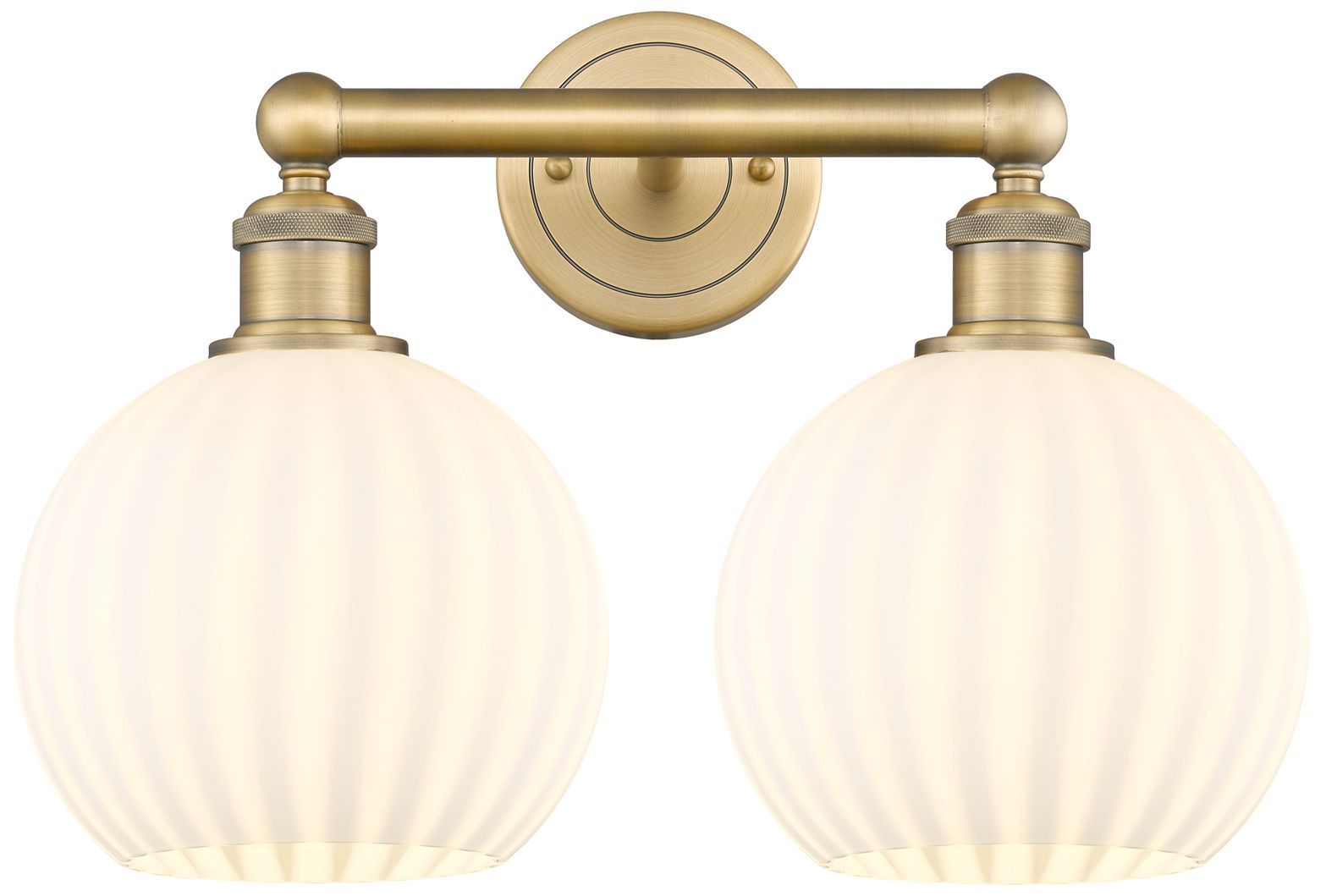 Innovations Lighting White Venetian Brass - Antique Brass Collection
