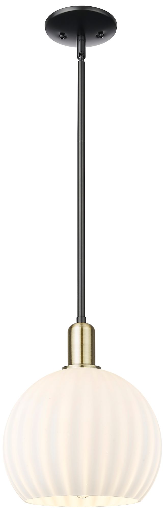 Innovations Lighting White Venetian Brass - Antique Brass Collection