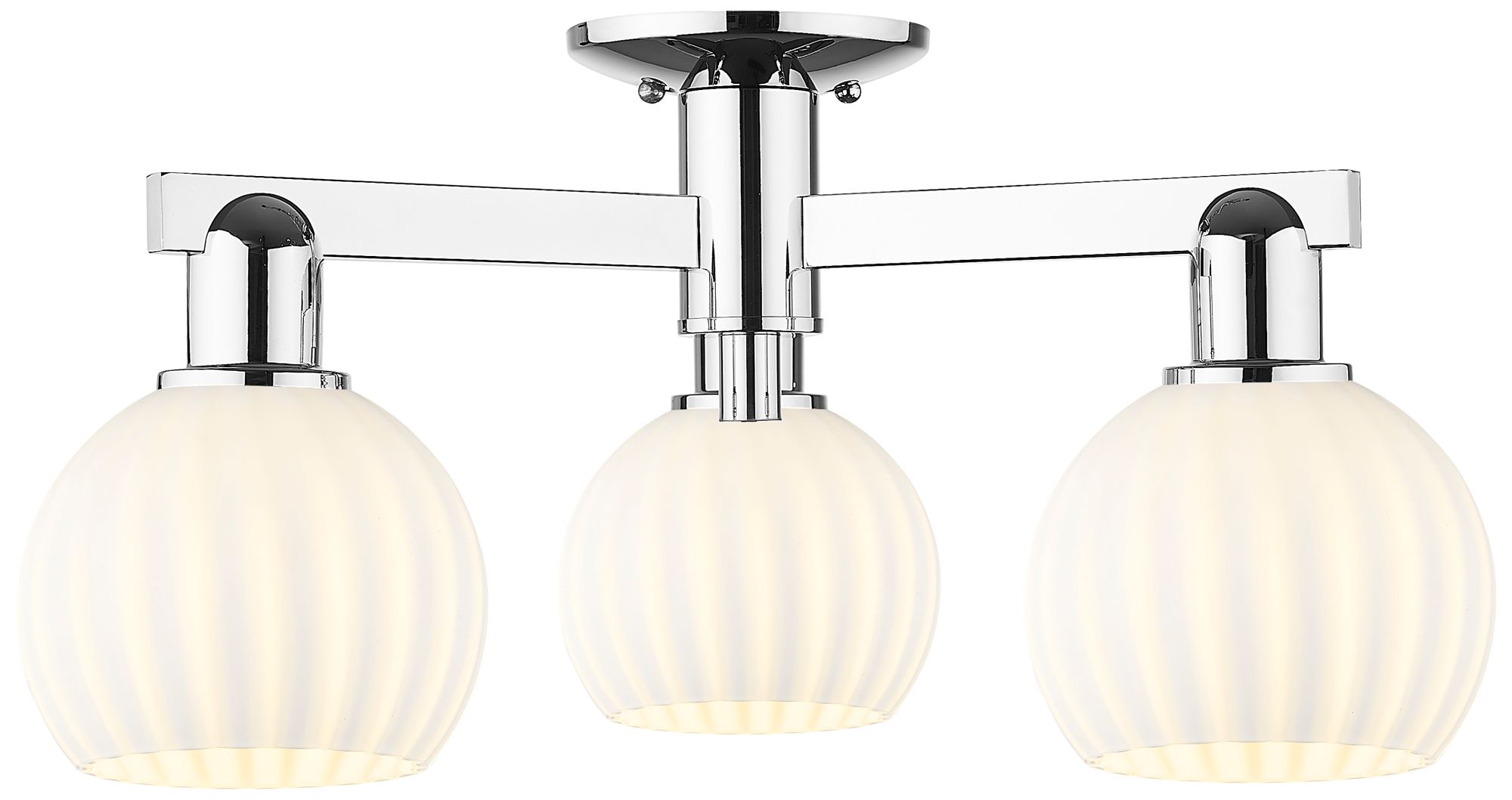 Innovations Lighting White Venetian Chrome Collection