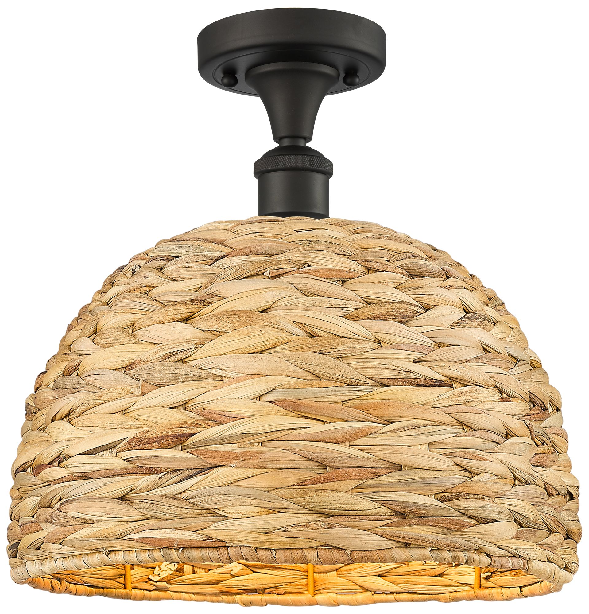 Innovations Lighting Woven Rattan Brass - Antique Brass Collection